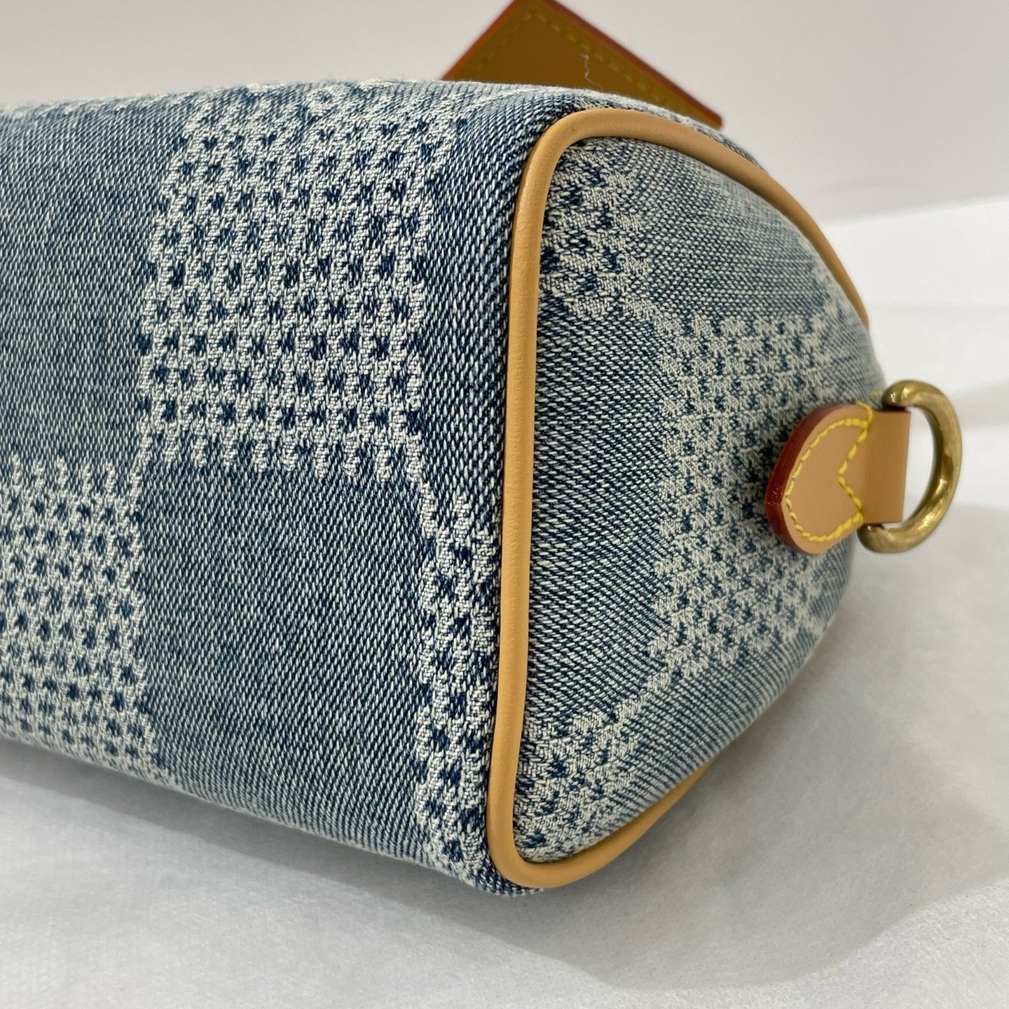 Louis Vuitton - Nano Speedy - Denim and Vachetta leather - Blue - (mini)