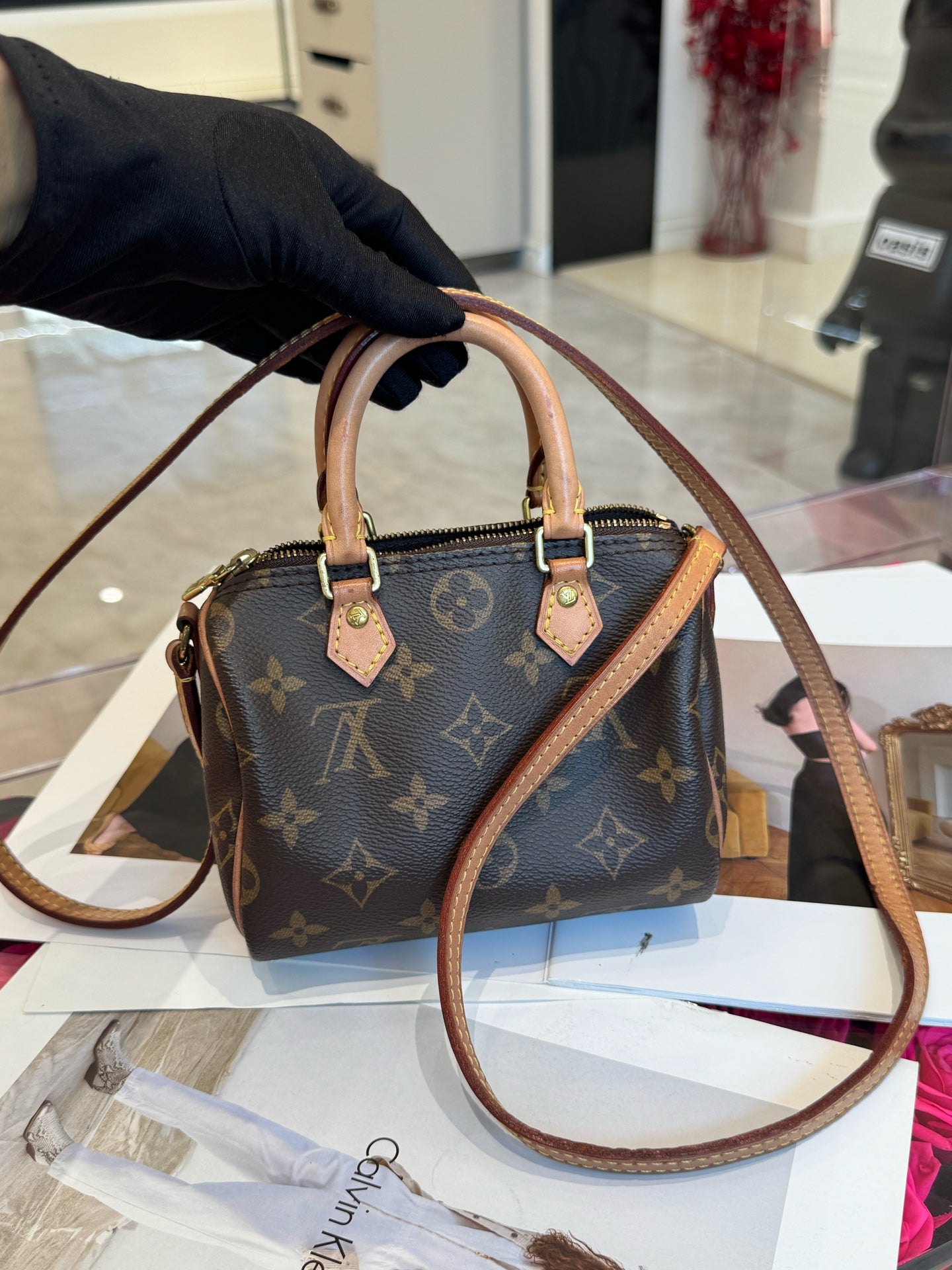 Louis Vuitton - Nano Speedy - Leather - Brown - (mini)