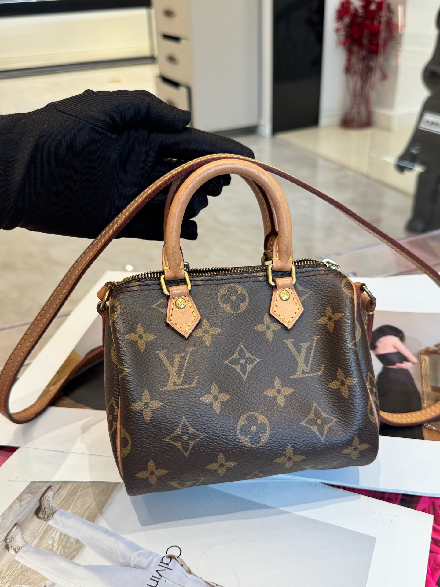 Louis Vuitton - Nano Speedy - Leather - Brown - (mini)