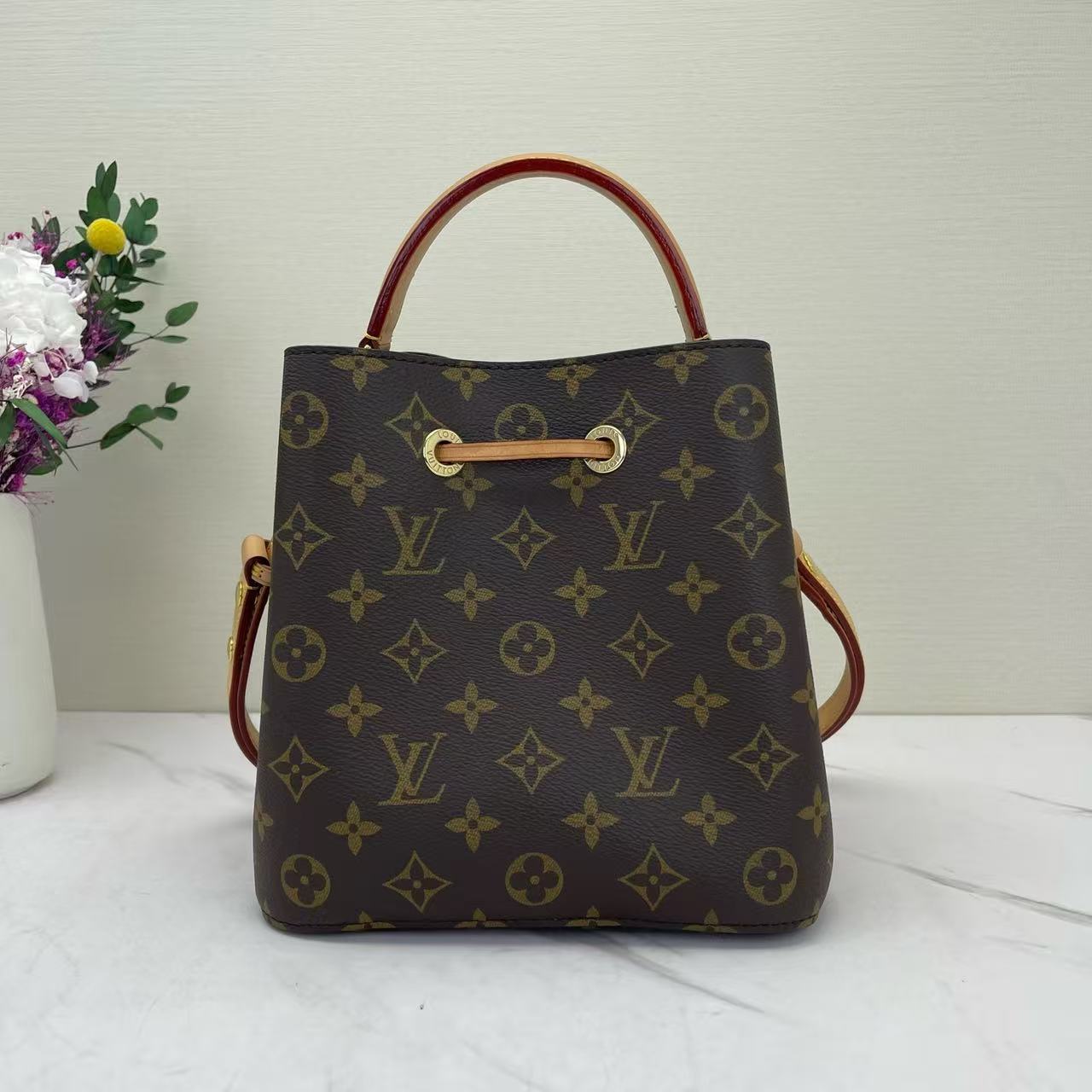 Louis Vuitton - NeoNoe BB - Monogram coated canvas with Vachetta leather trim - Brown - (mini)