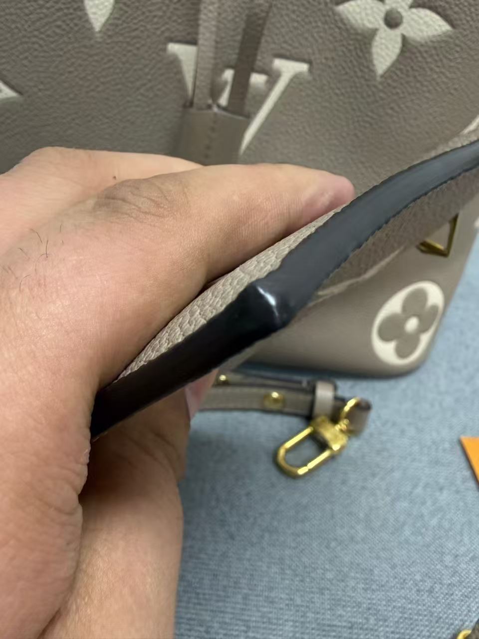 Louis Vuitton - NéoNoé MM - Monogram Empreinte Leather - Taupe / Elephant Grey with Cream Monogram - (Medium)