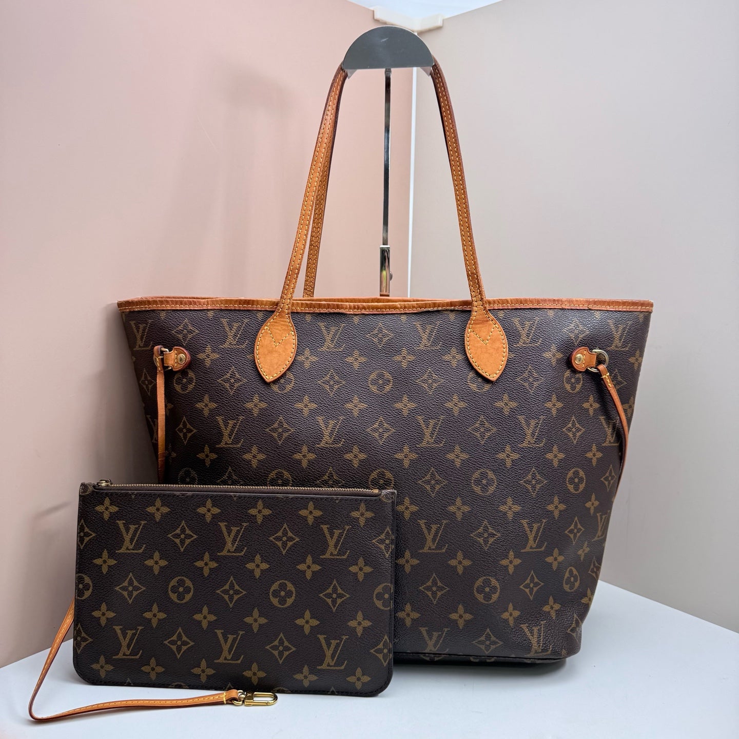 Louis Vuitton - Neverfull - Cloth - Brown - (medium)