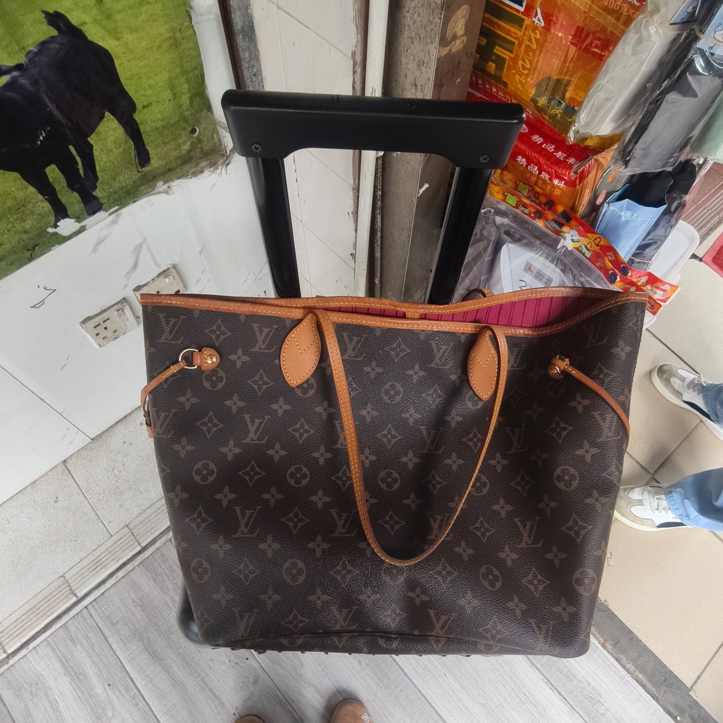 Louis Vuitton - Neverfull - Cloth - Brown - (medium)