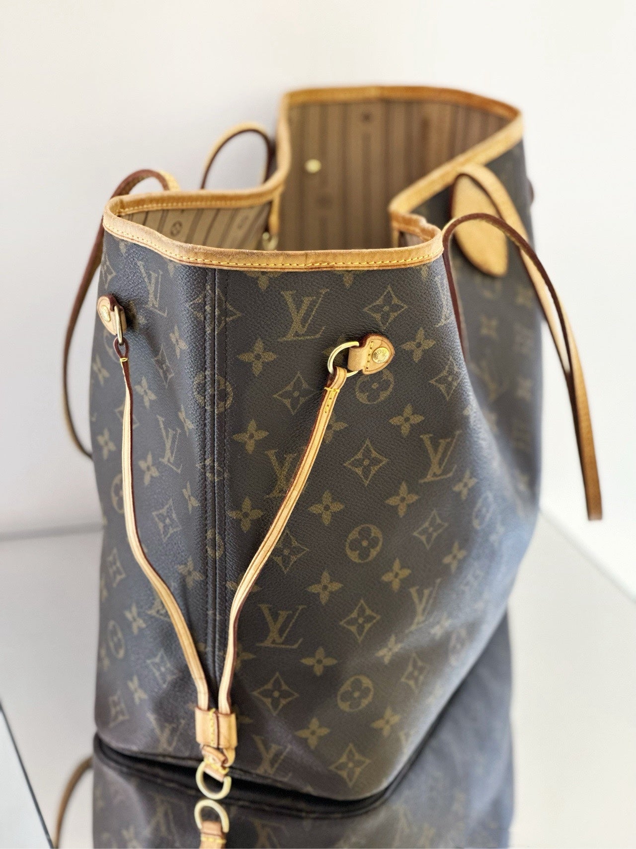 Louis Vuitton - Neverfull - Cloth - Brown - (medium)