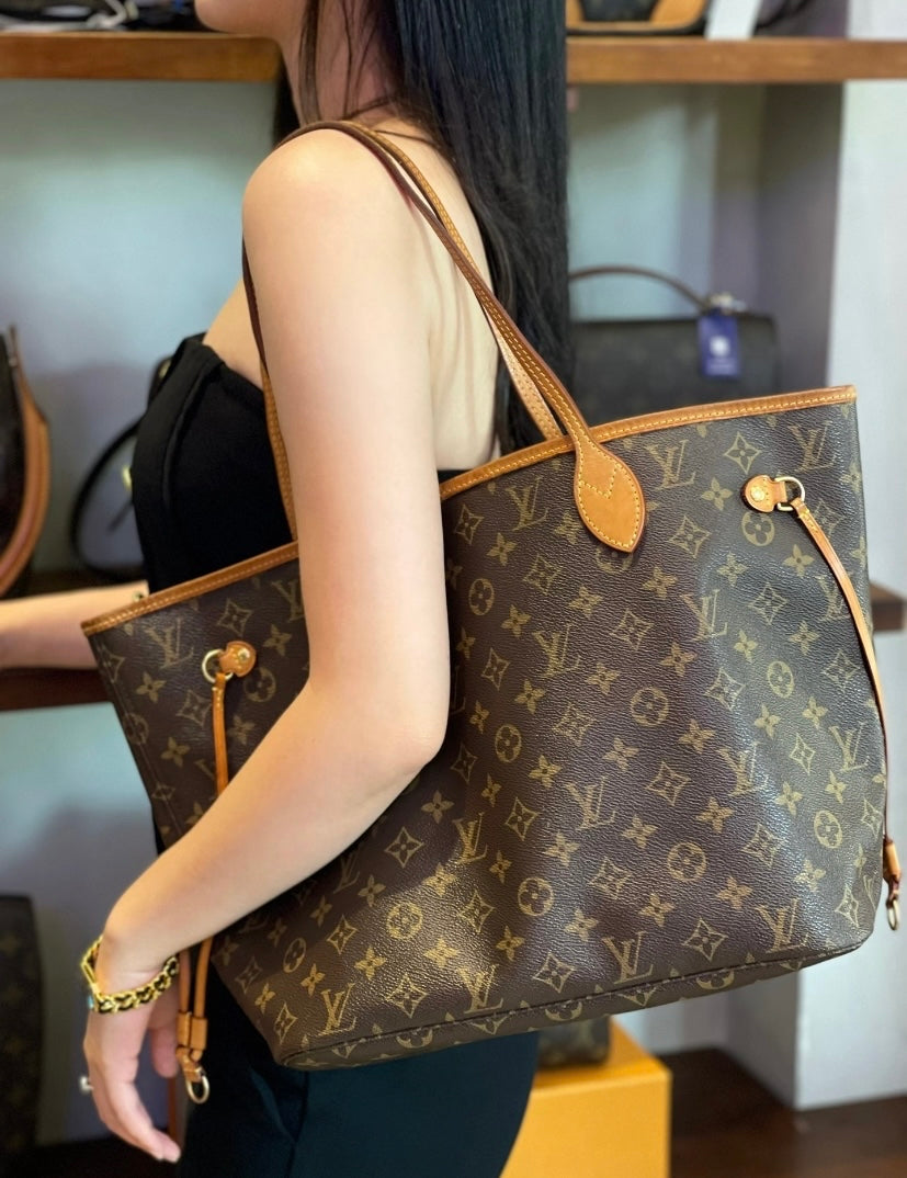 Louis Vuitton - Neverfull - Cloth - Brown - (medium)