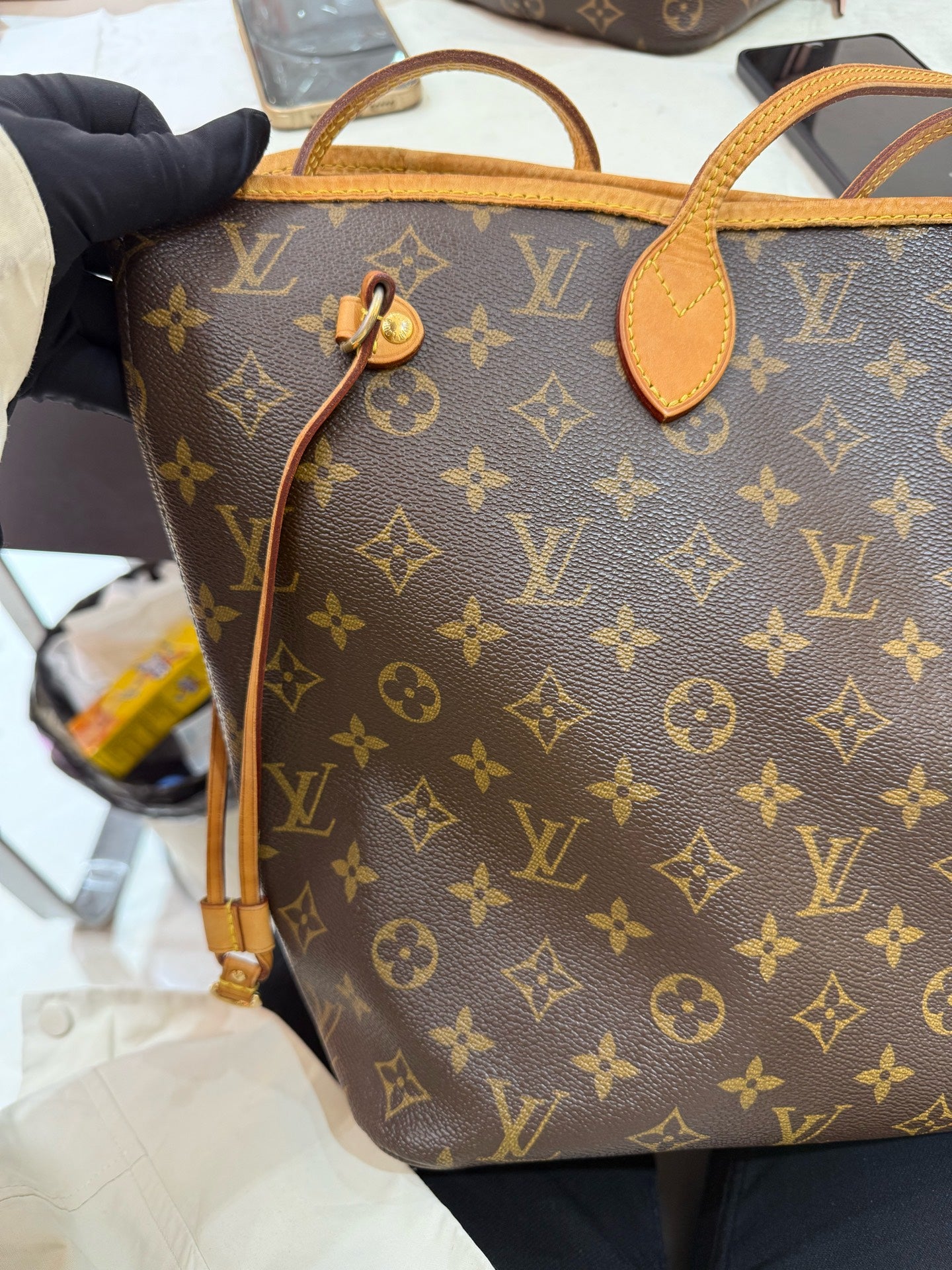 Louis Vuitton - Neverfull - Cloth - Brown - (medium)