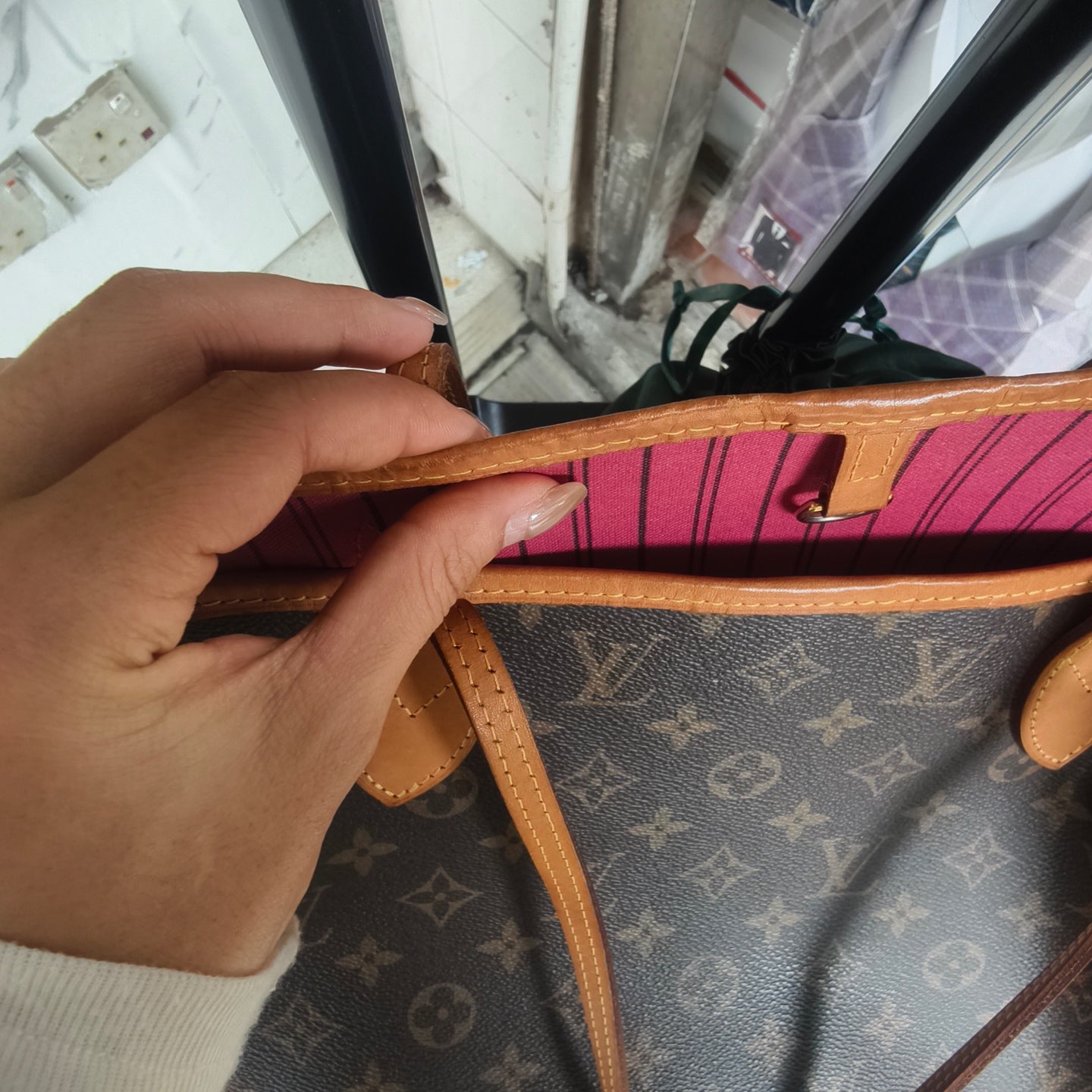 Louis Vuitton - Neverfull - Cloth - Brown - (medium)