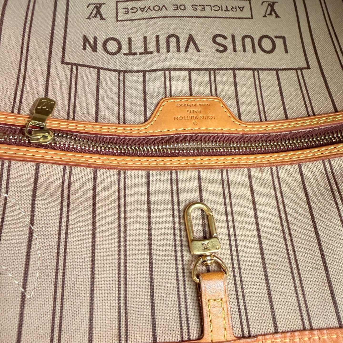 Louis Vuitton - Neverfull - Cloth - Brown - (medium)