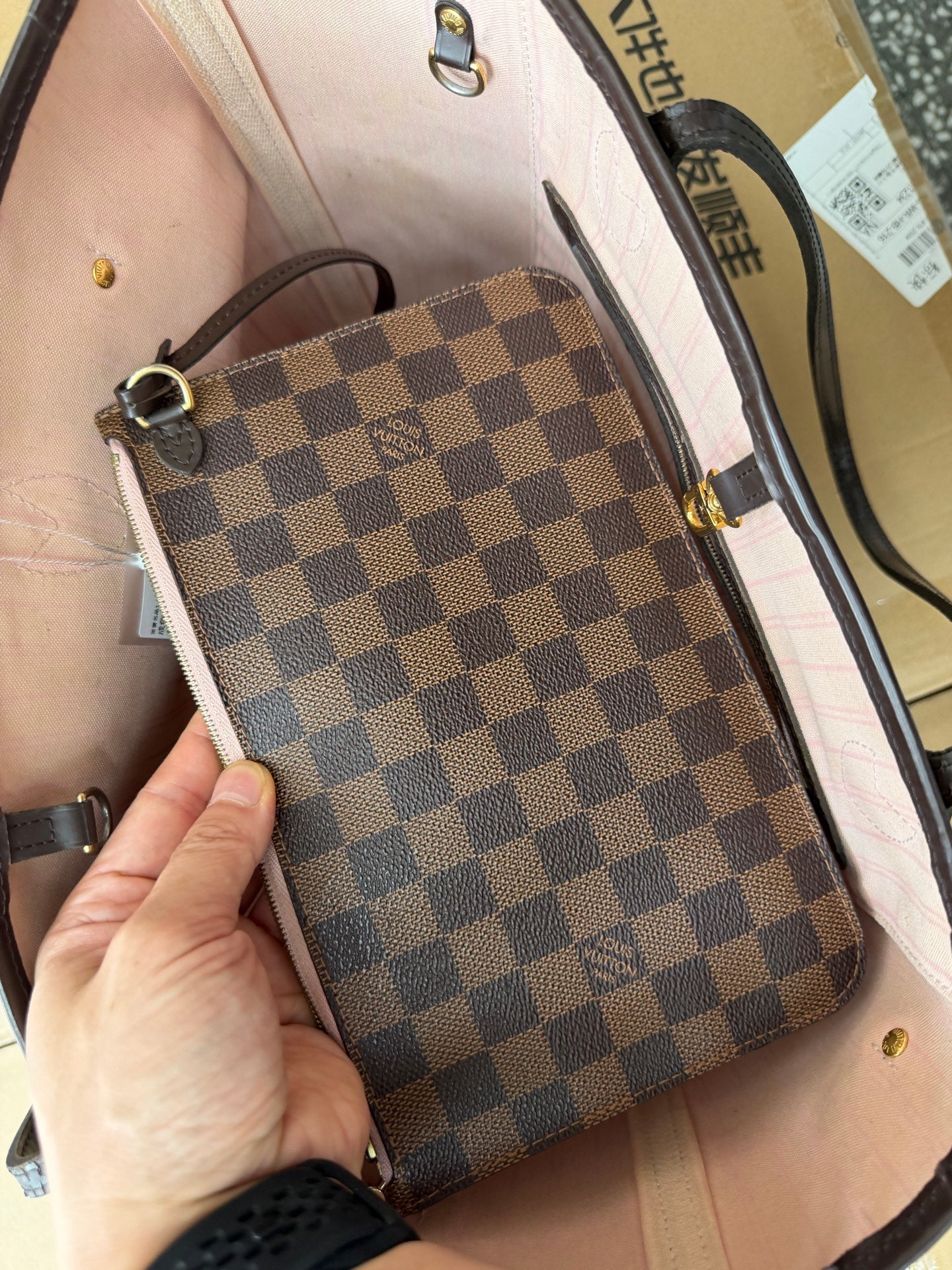 Louis Vuitton - Neverfull - Cloth - Brown - (medium)