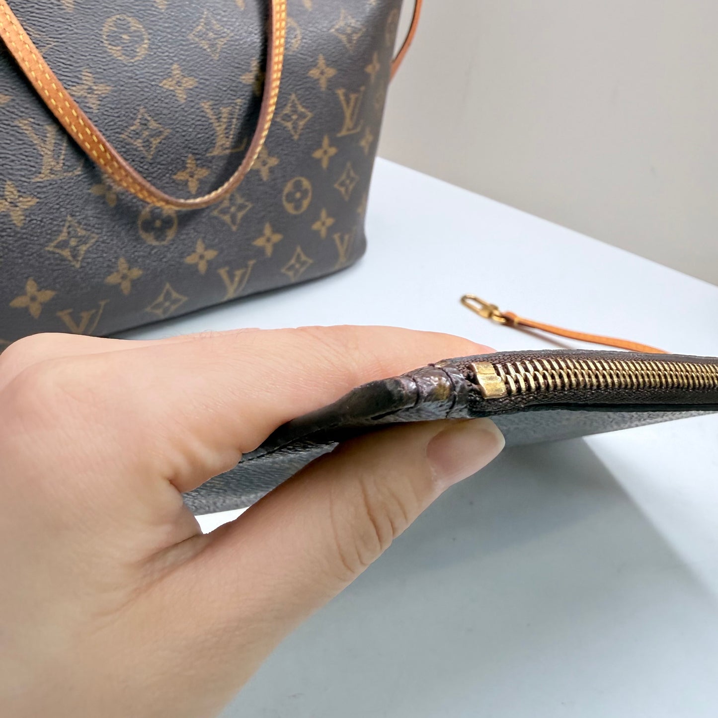 Louis Vuitton - Neverfull - Cloth - Brown - (medium)