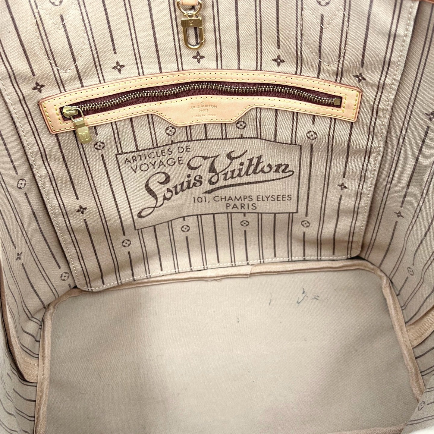 Louis Vuitton - Neverfull - Cloth - Brown - (medium)