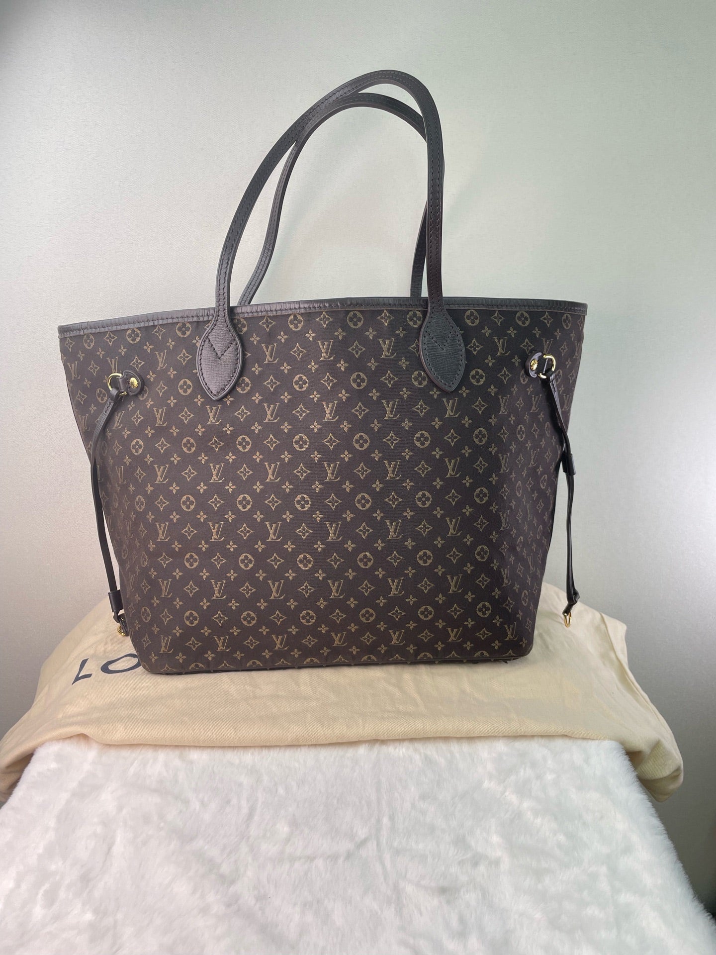 Louis Vuitton - Neverfull - Denim - Jeans - Brown - (medium)
