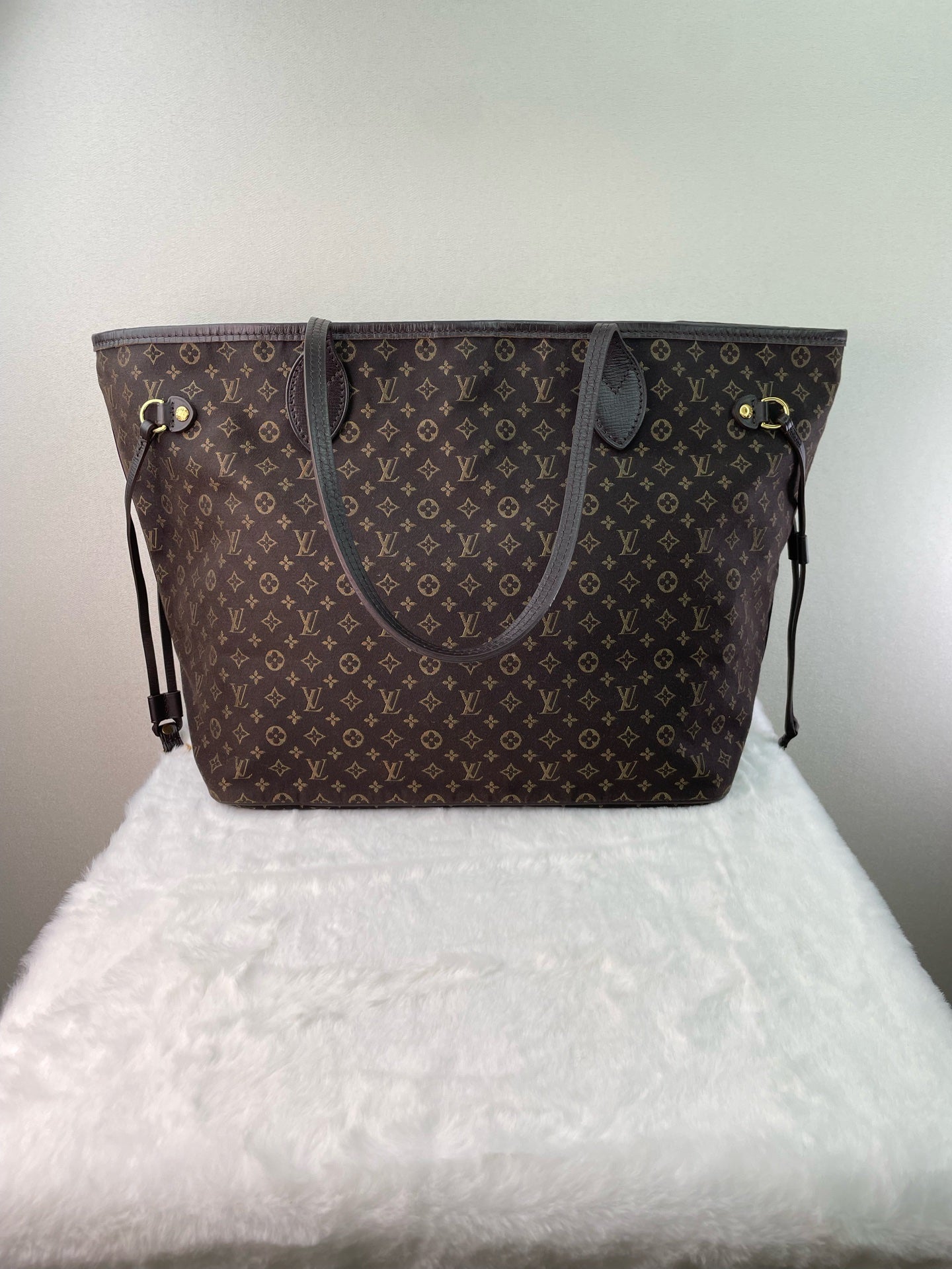 Louis Vuitton - Neverfull - Denim - Jeans - Brown - (medium)