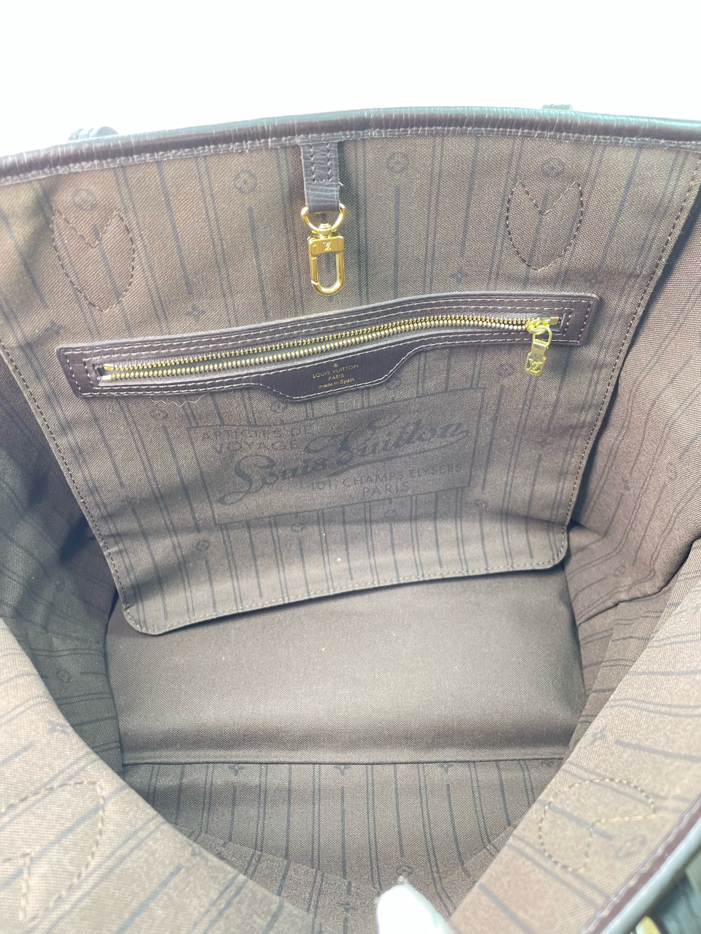 Louis Vuitton - Neverfull - Denim - Jeans - Brown - (medium)
