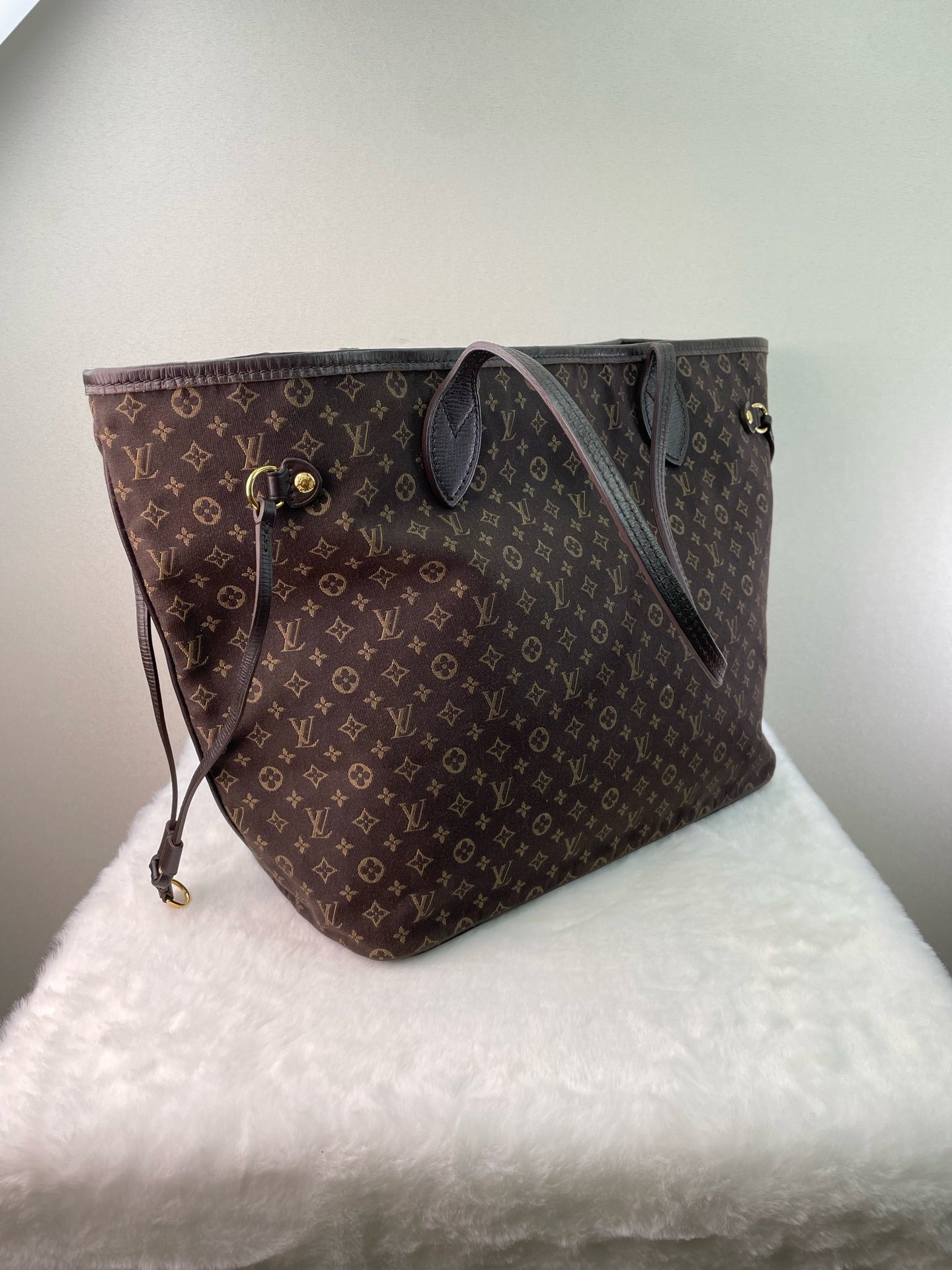 Louis Vuitton - Neverfull - Denim - Jeans - Brown - (medium)