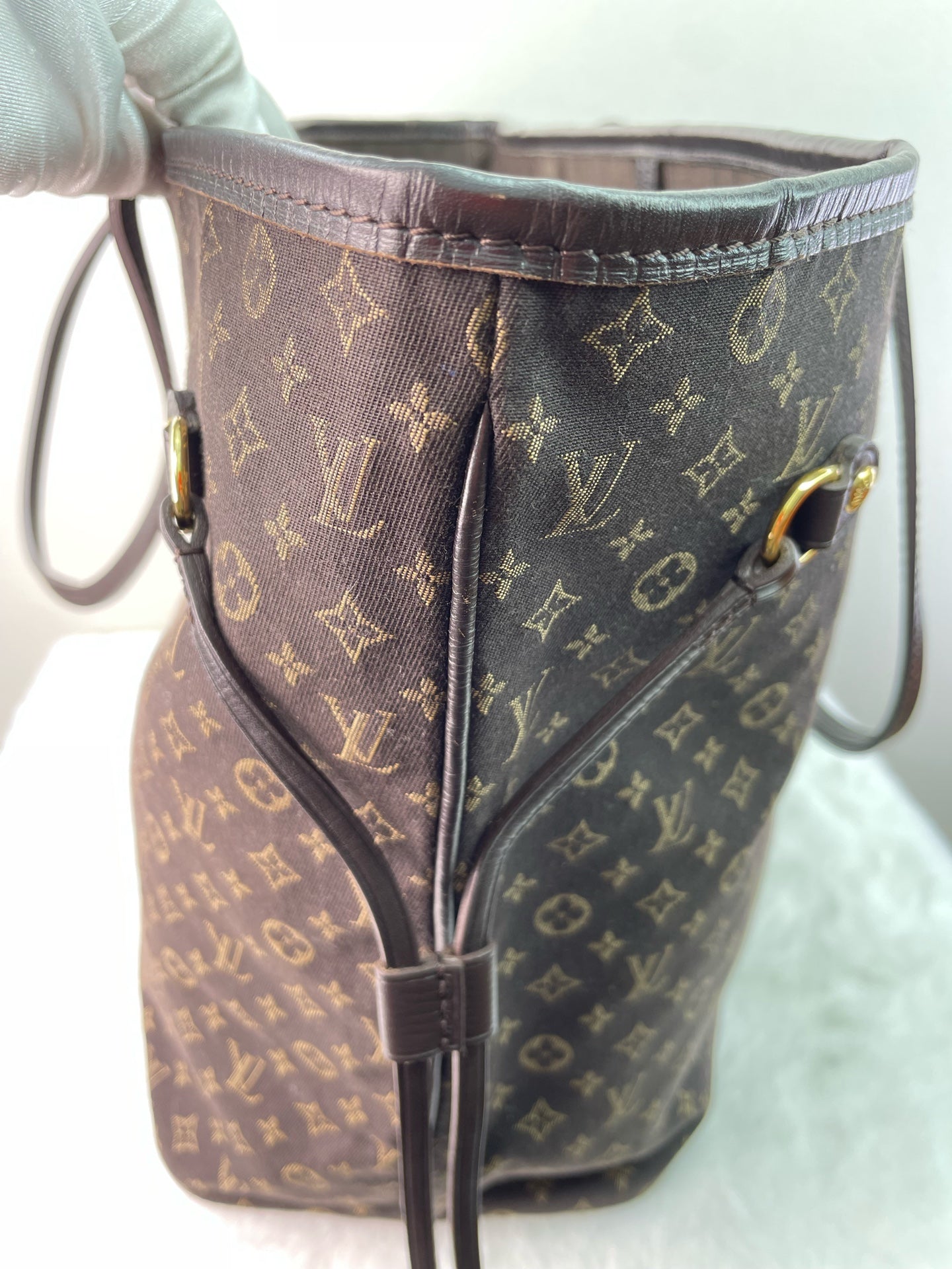 Louis Vuitton - Neverfull - Denim - Jeans - Brown - (medium)