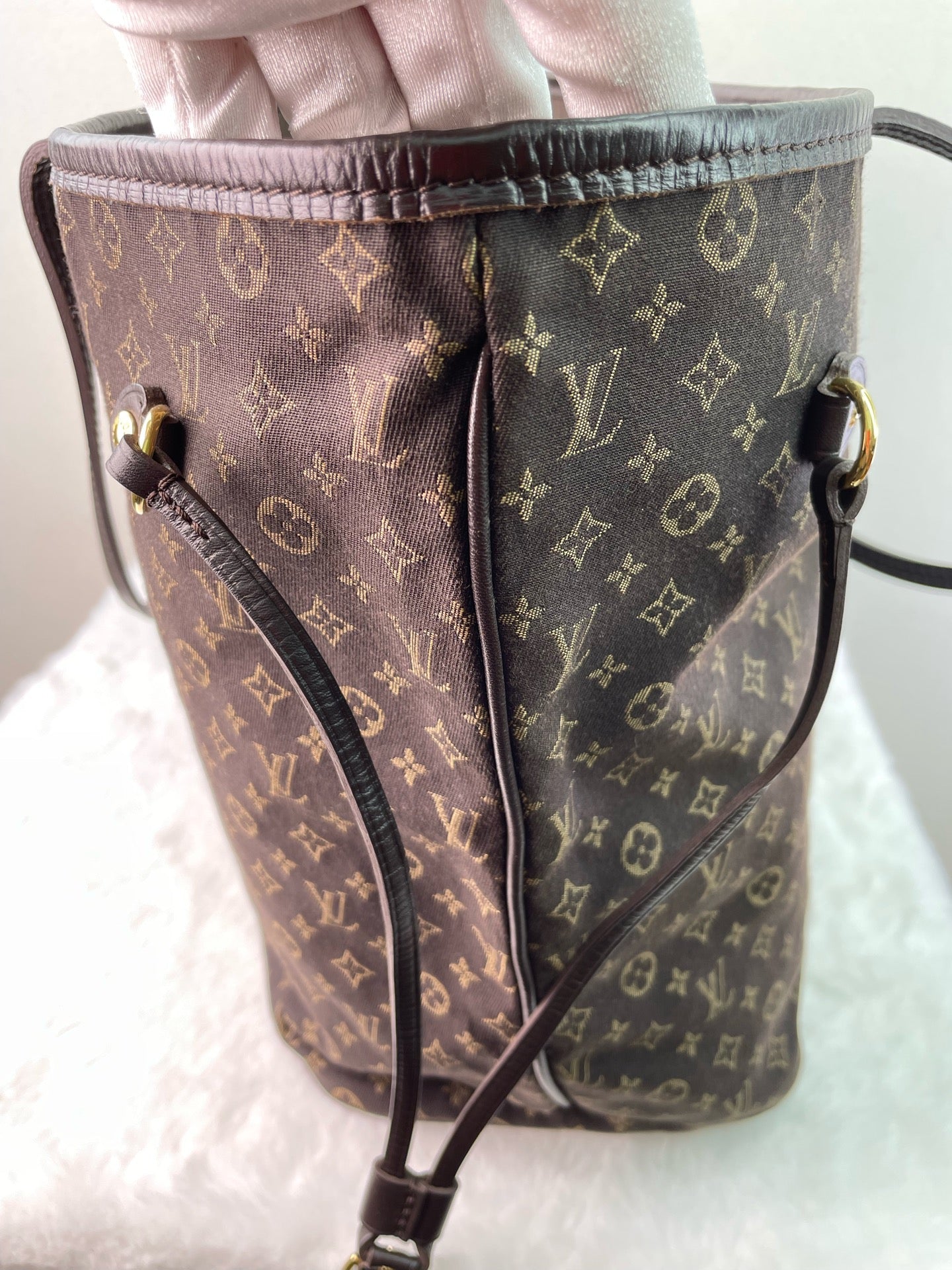 Louis Vuitton - Neverfull - Denim - Jeans - Brown - (medium)