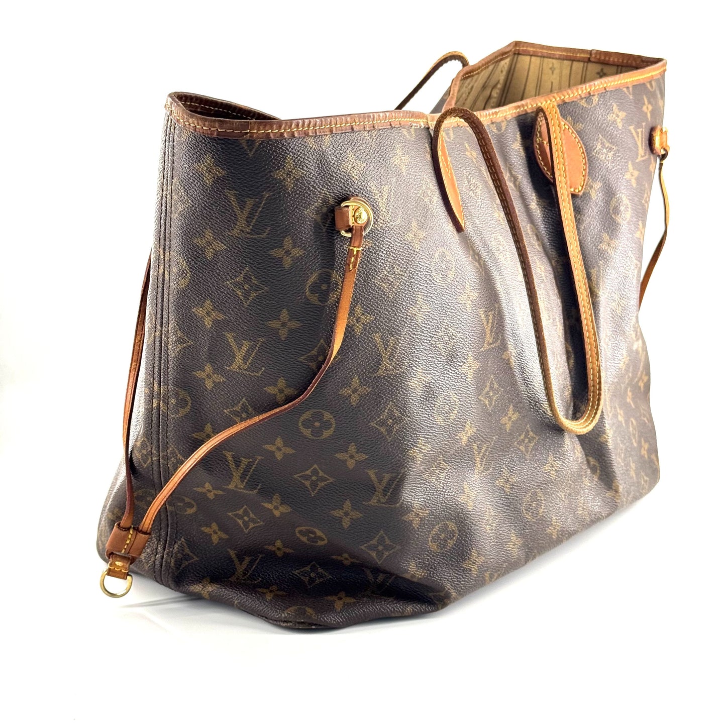 Louis Vuitton - Neverfull - Leather - Brown - (large)