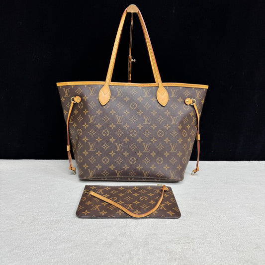 Louis Vuitton - Neverfull - Leather - Brown - (Medium)