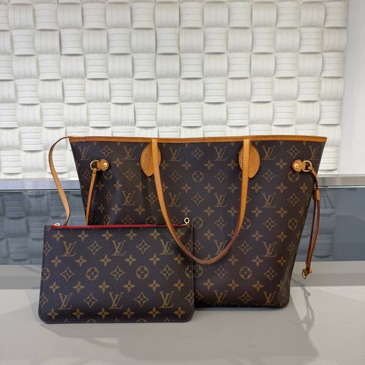Louis Vuitton - Neverfull - Leather - Brown - (medium)