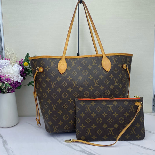 Louis Vuitton - Neverfull - Leather - Brown - (medium)