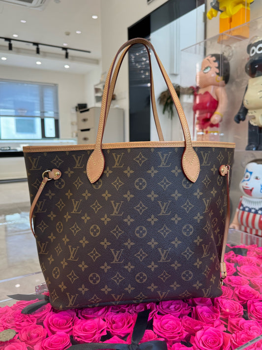 Louis Vuitton - Neverfull - Leather - Brown - (Medium)