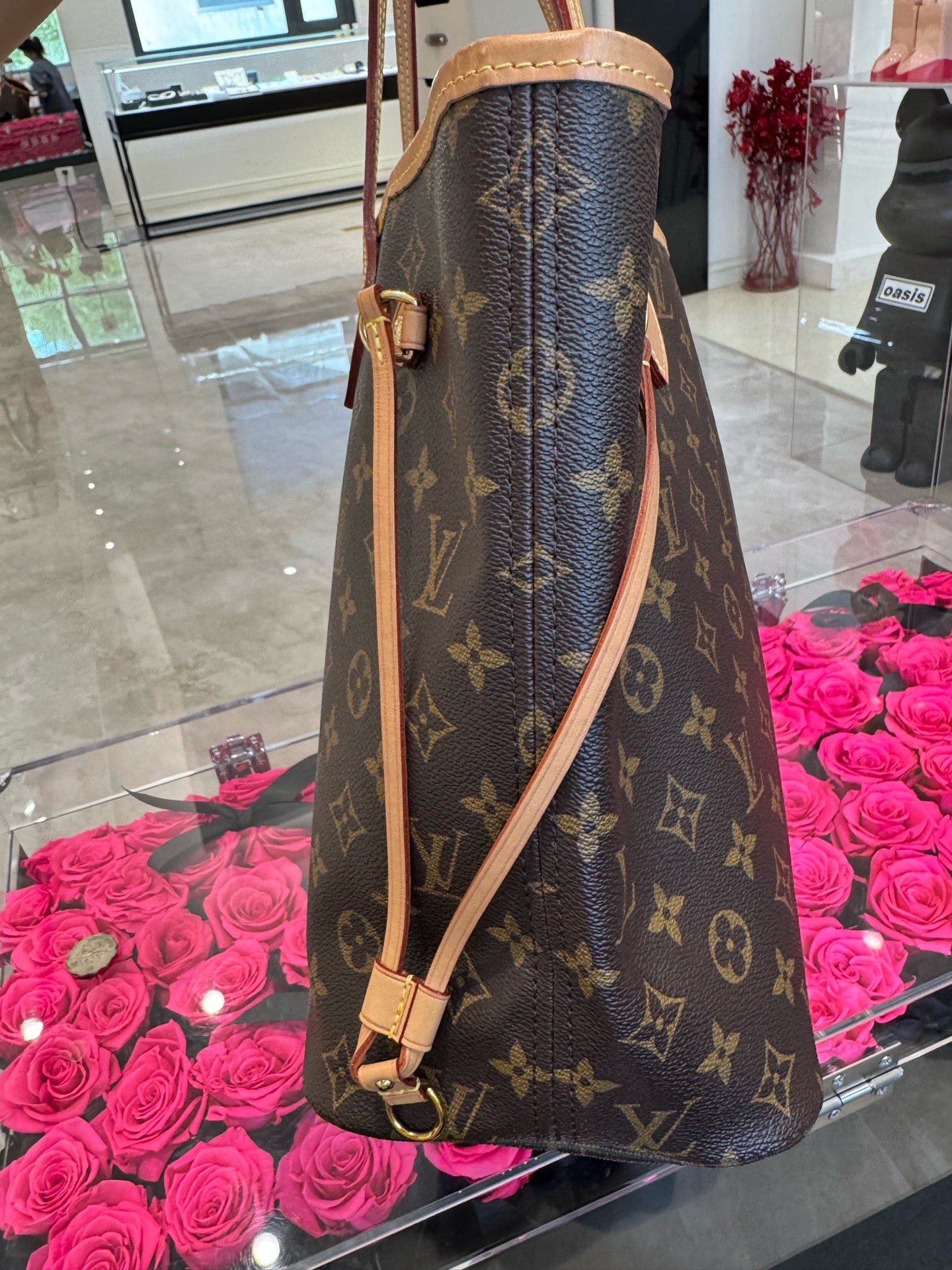 Louis Vuitton - Neverfull - Leather - Brown - (Medium)