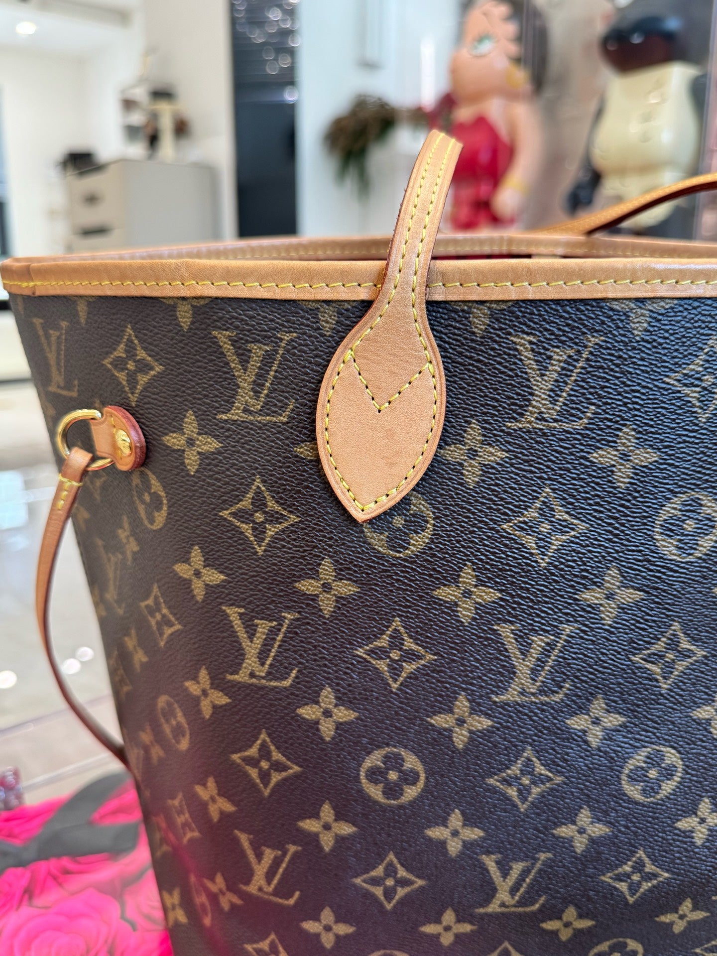 Louis Vuitton - Neverfull - Leather - Brown - (Medium)