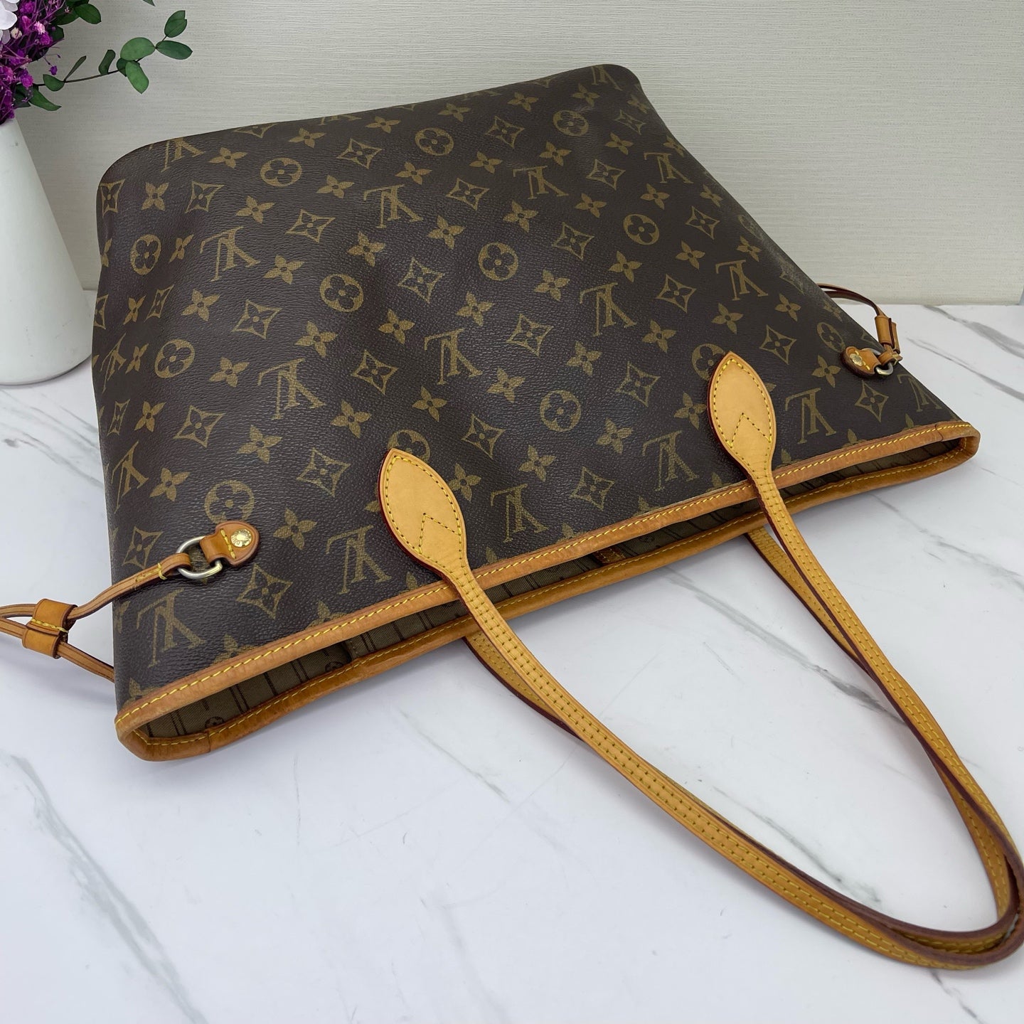 Louis Vuitton - Neverfull - Leather - Brown - (medium)