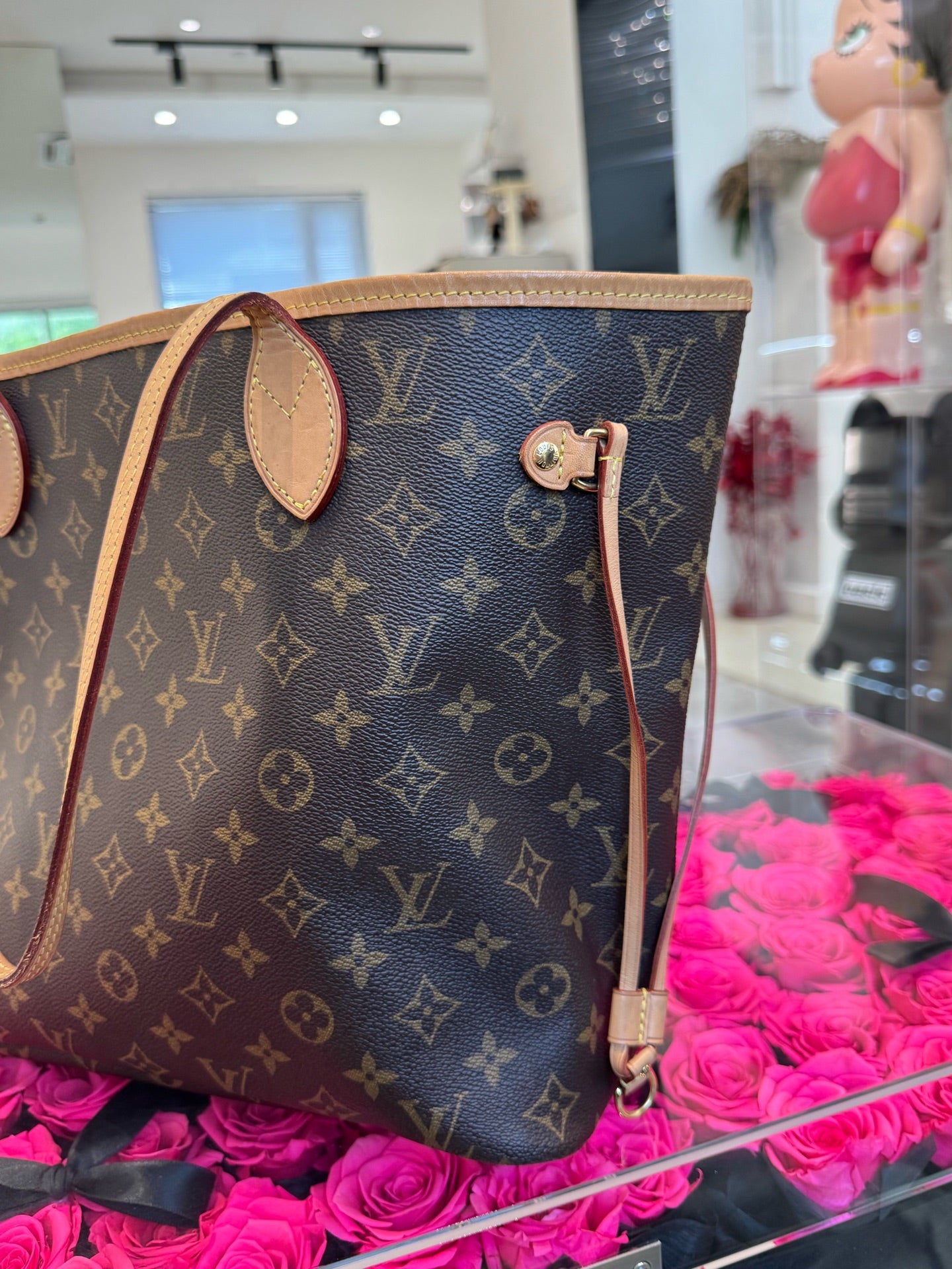 Louis Vuitton - Neverfull - Leather - Brown - (Medium)