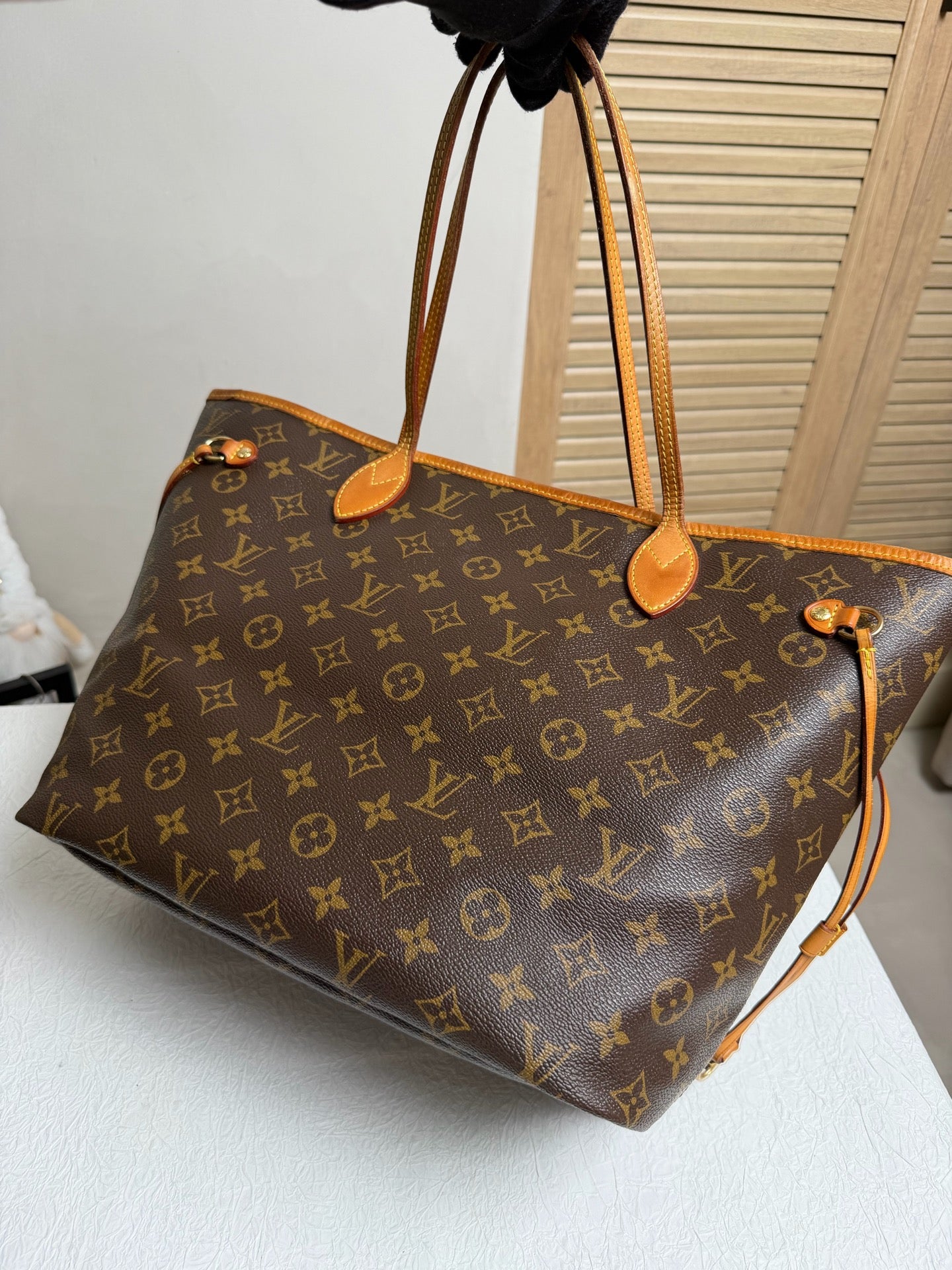 Louis Vuitton - Neverfull - Leather - Brown - (Medium)