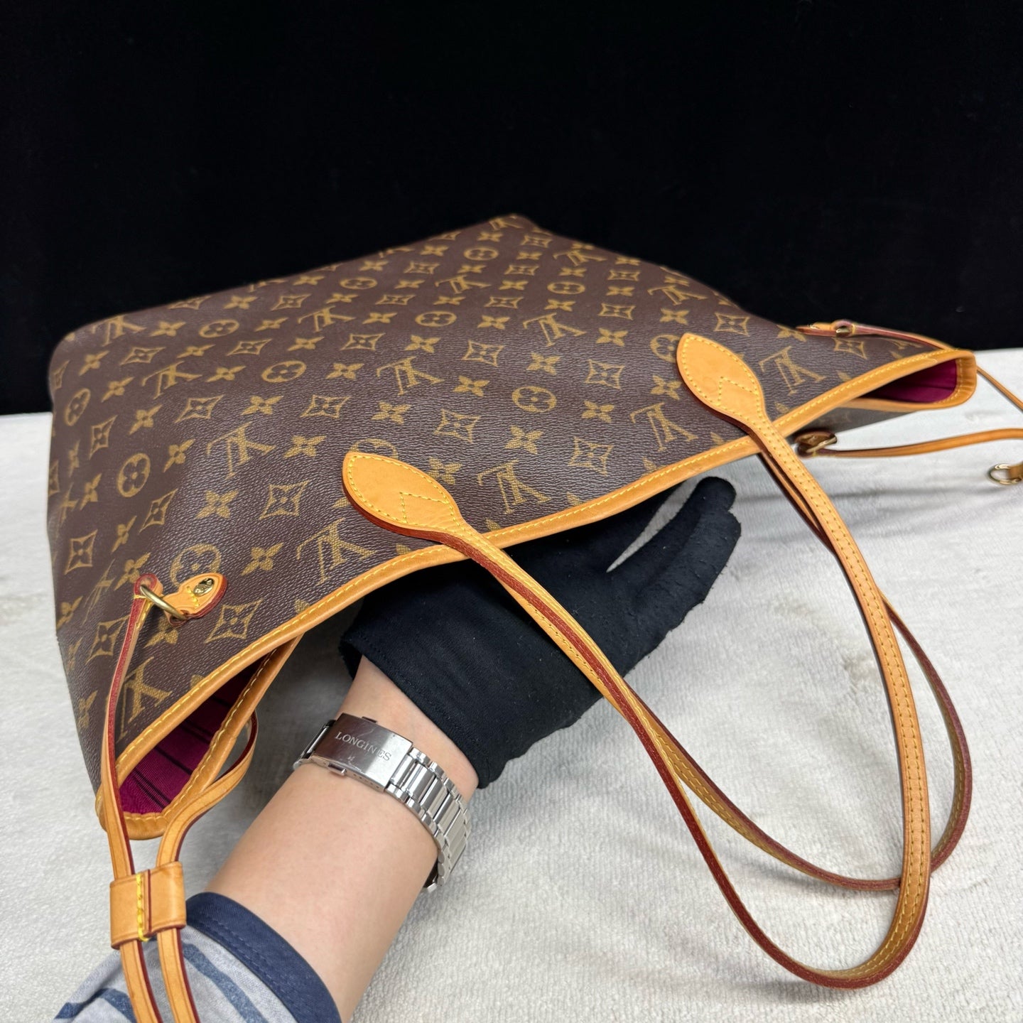 Louis Vuitton - Neverfull - Leather - Brown - (Medium)
