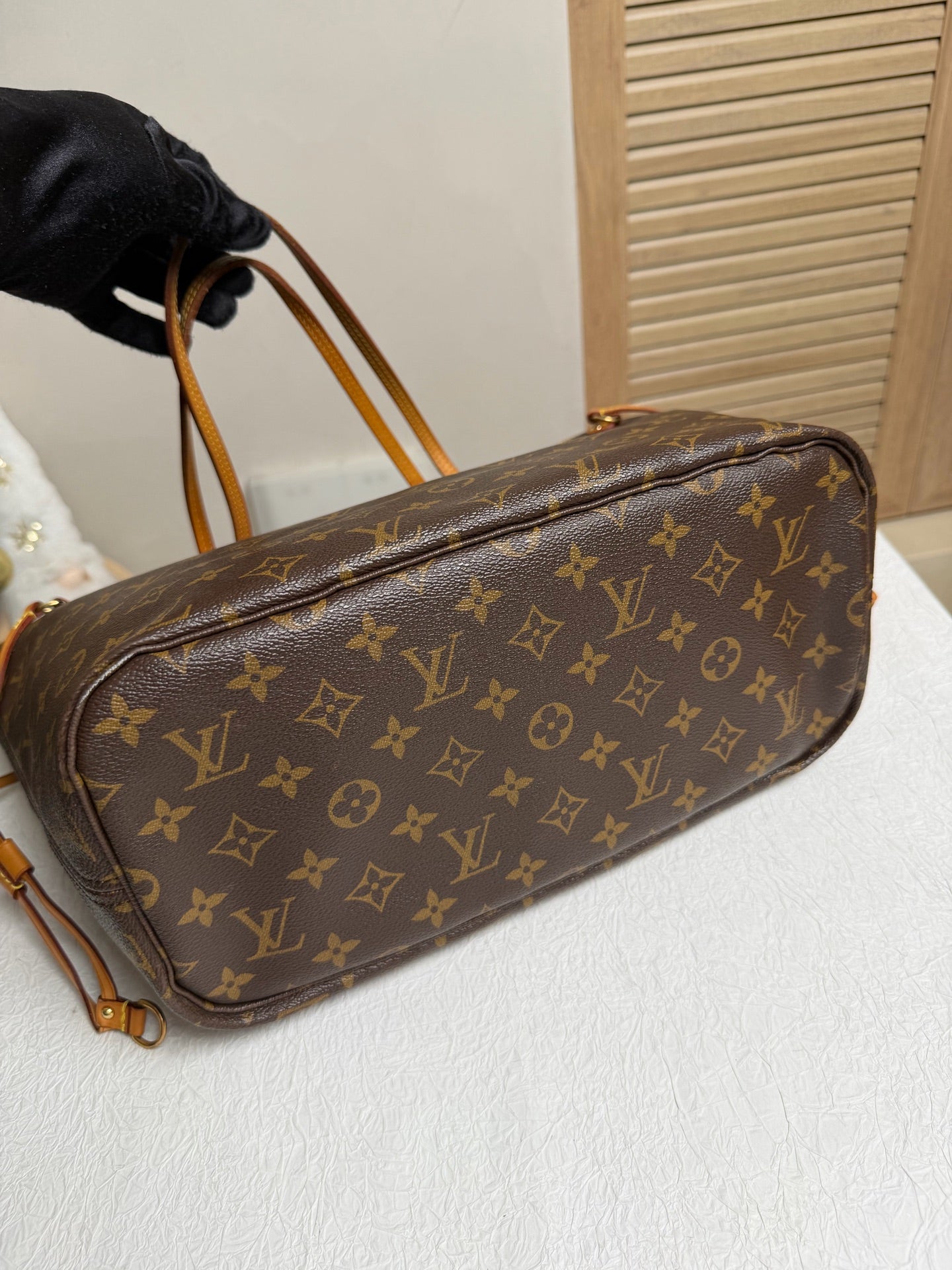 Louis Vuitton - Neverfull - Leather - Brown - (Medium)