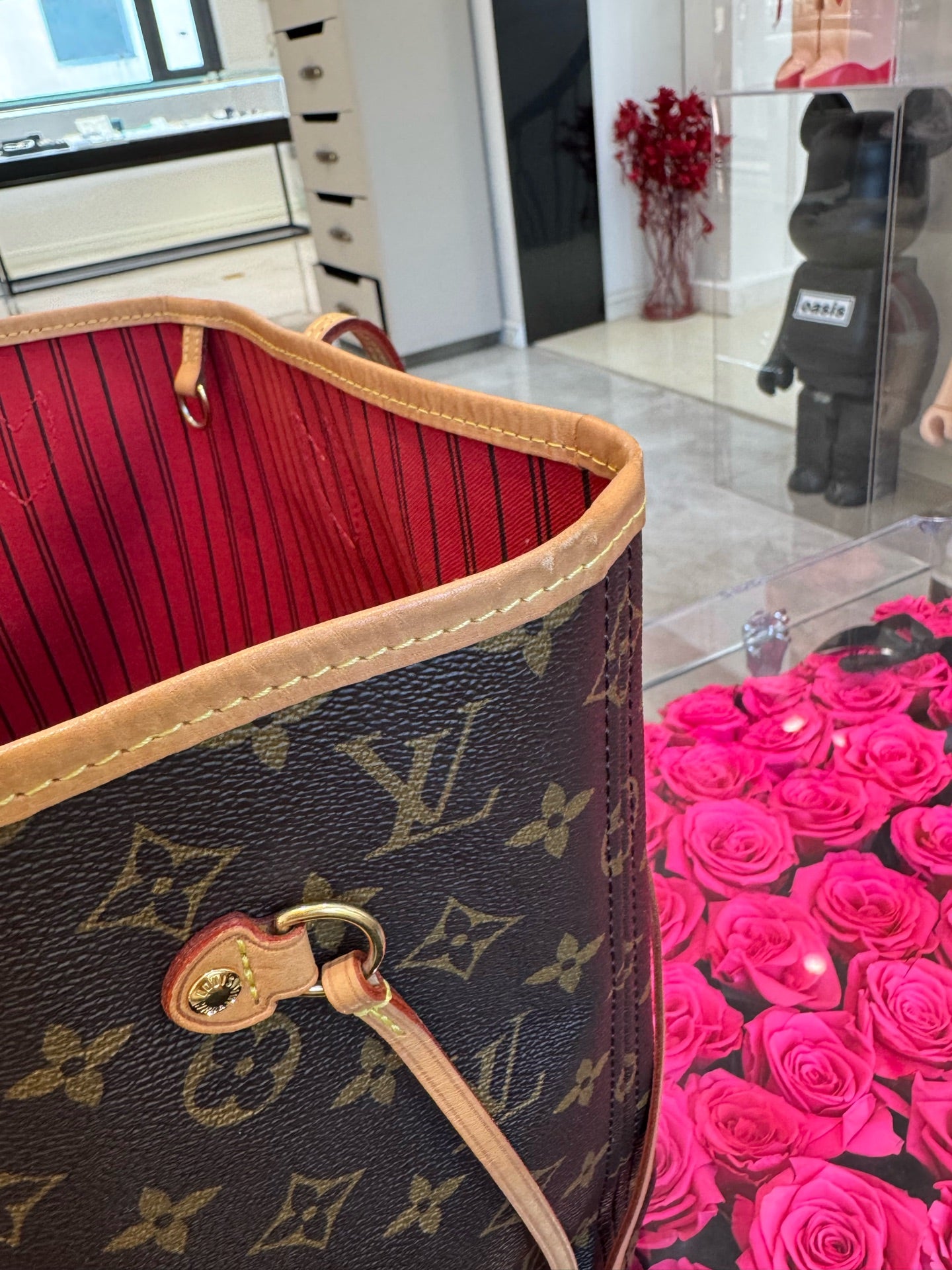 Louis Vuitton - Neverfull - Leather - Brown - (Medium)