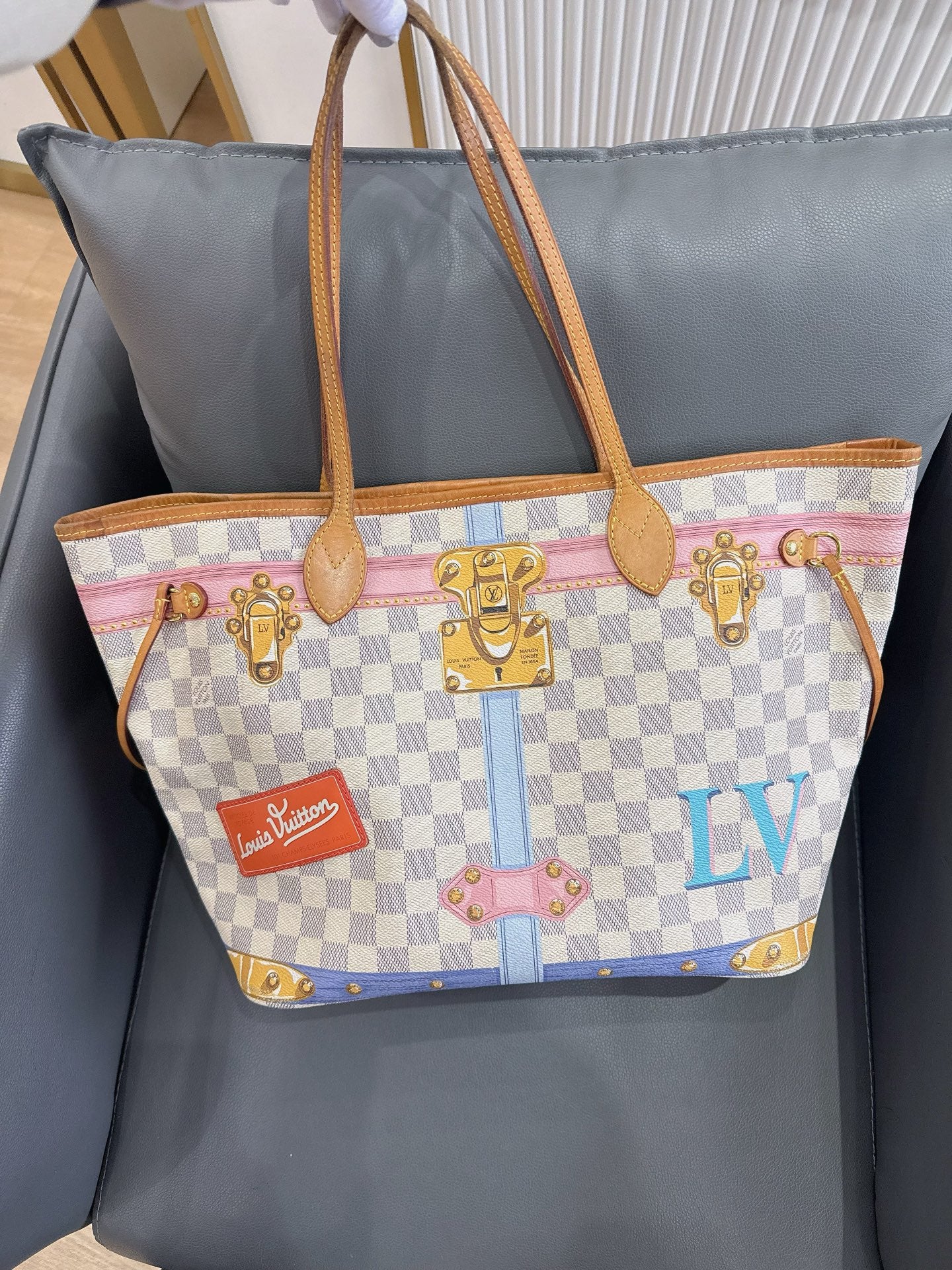 Louis Vuitton - Neverfull - Leather - Multicolour - (medium)