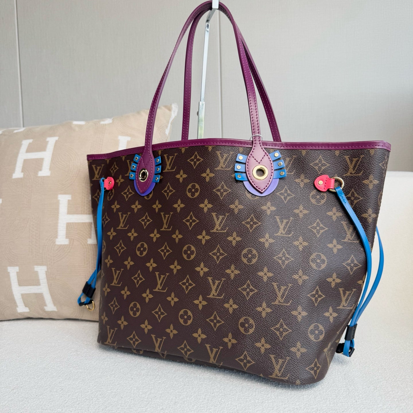 Louis Vuitton - Neverfull Mask Limited Edition - Synthetic - Multicolour - (medium)