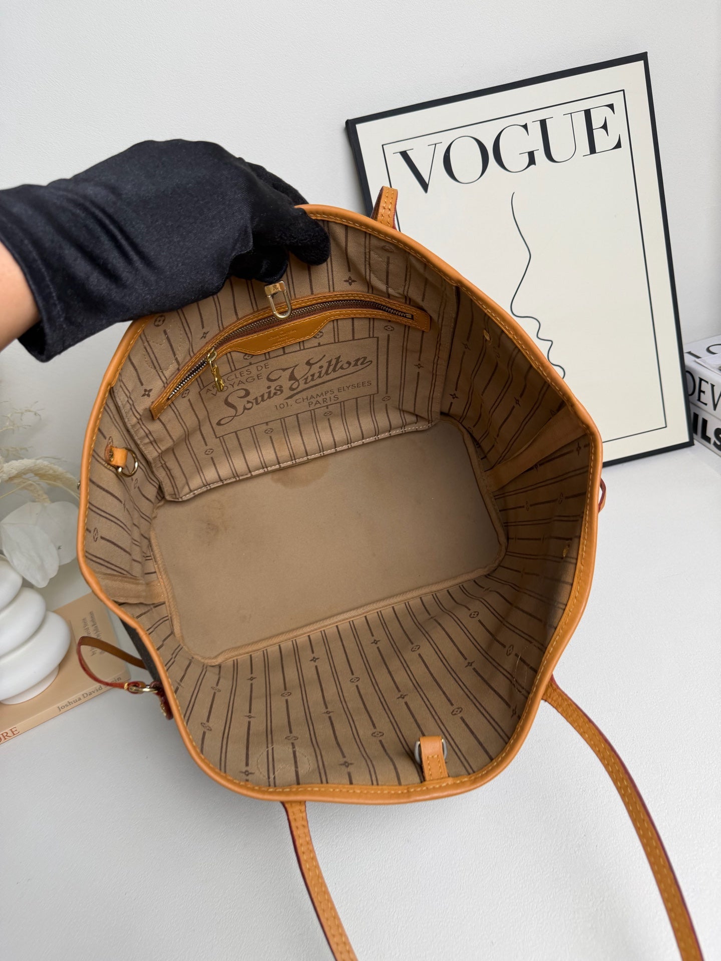 Louis Vuitton - Neverfull MM - Canvas - Brown - (Medium)