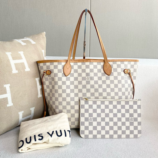 Louis Vuitton - Neverfull MM - Coated canvas - White - (Medium)