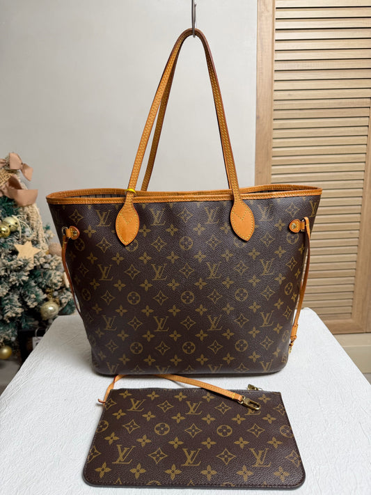 Louis Vuitton - Neverfull MM - Leather - Brown - (Medium)