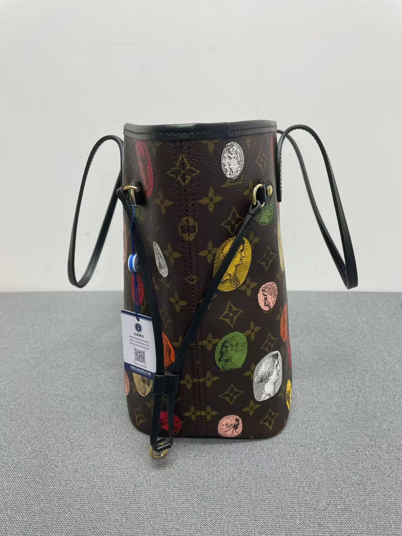 Louis Vuitton - Neverfull MM x Fornasetti - Monogram coated canvas with leather trim - Multicolour - (Medium)