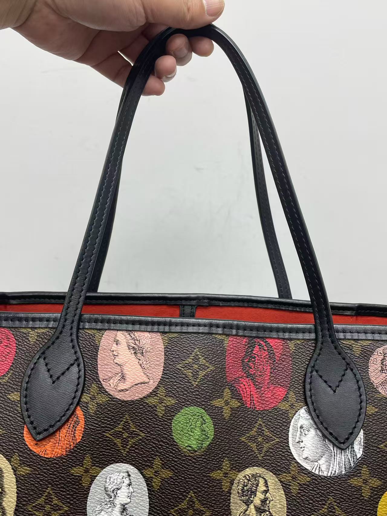Louis Vuitton - Neverfull MM x Fornasetti - Monogram coated canvas with leather trim - Multicolour - (Medium)