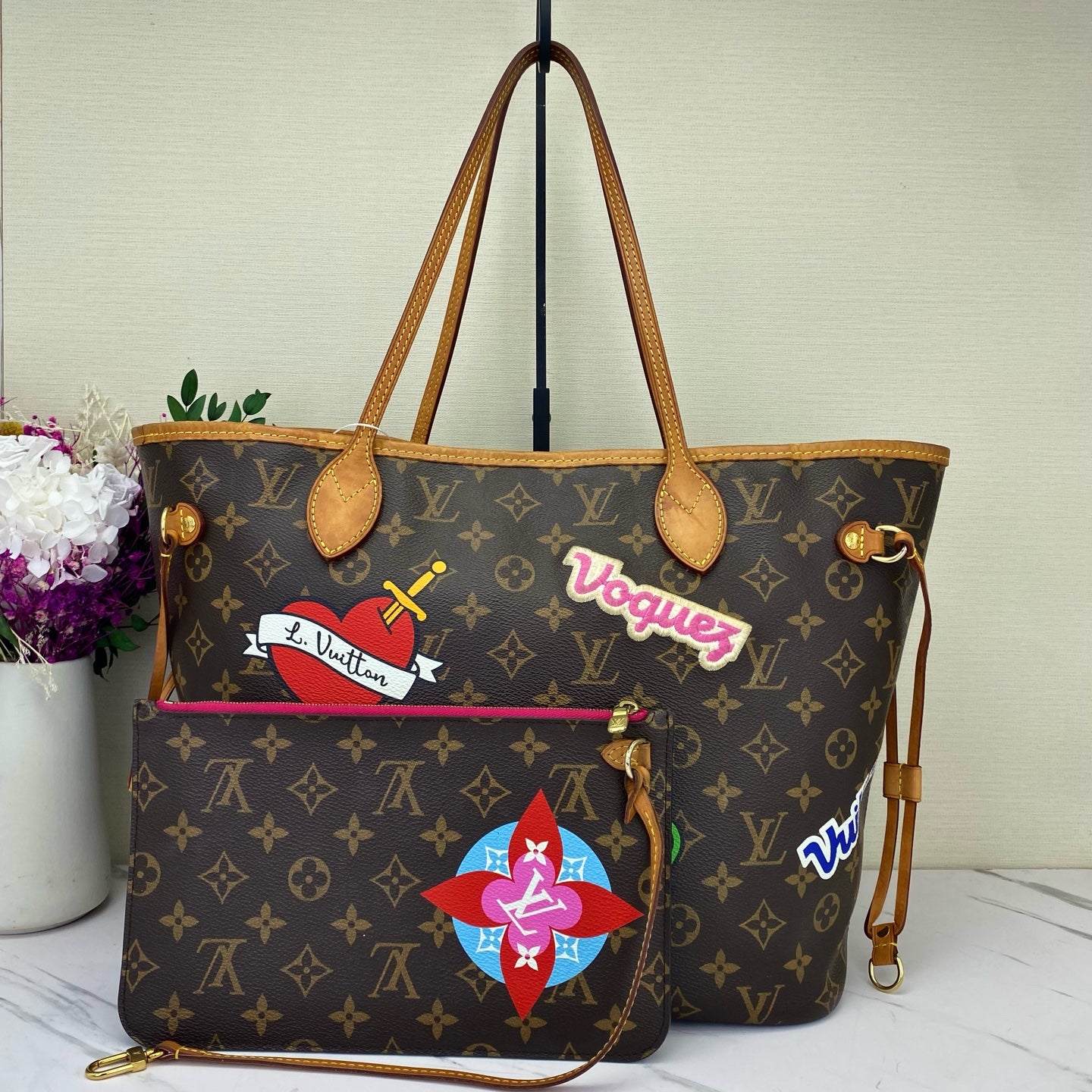 Louis Vuitton - Neverfull - Synthetic - Brown - (medium)