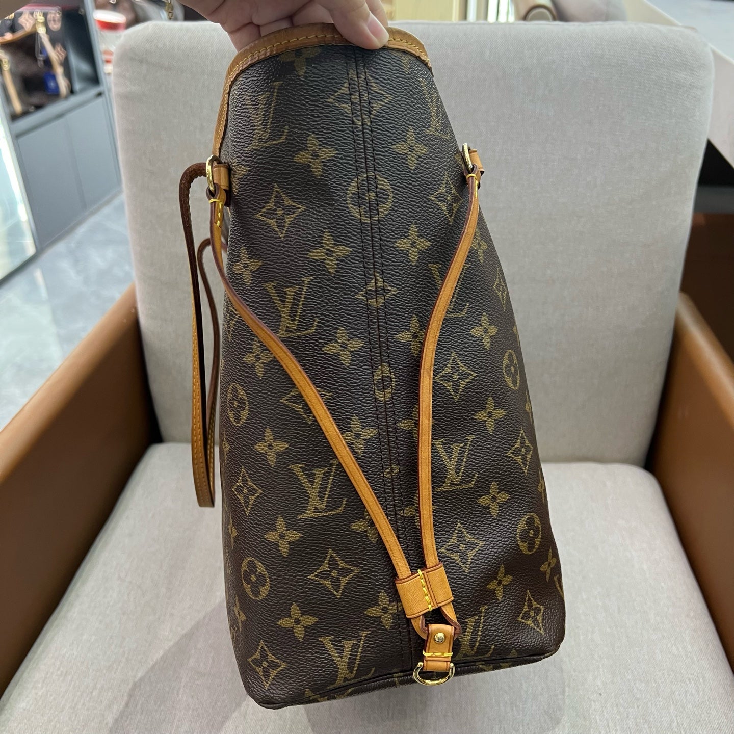 Louis Vuitton - Neverfull - Synthetic - Brown - (medium)