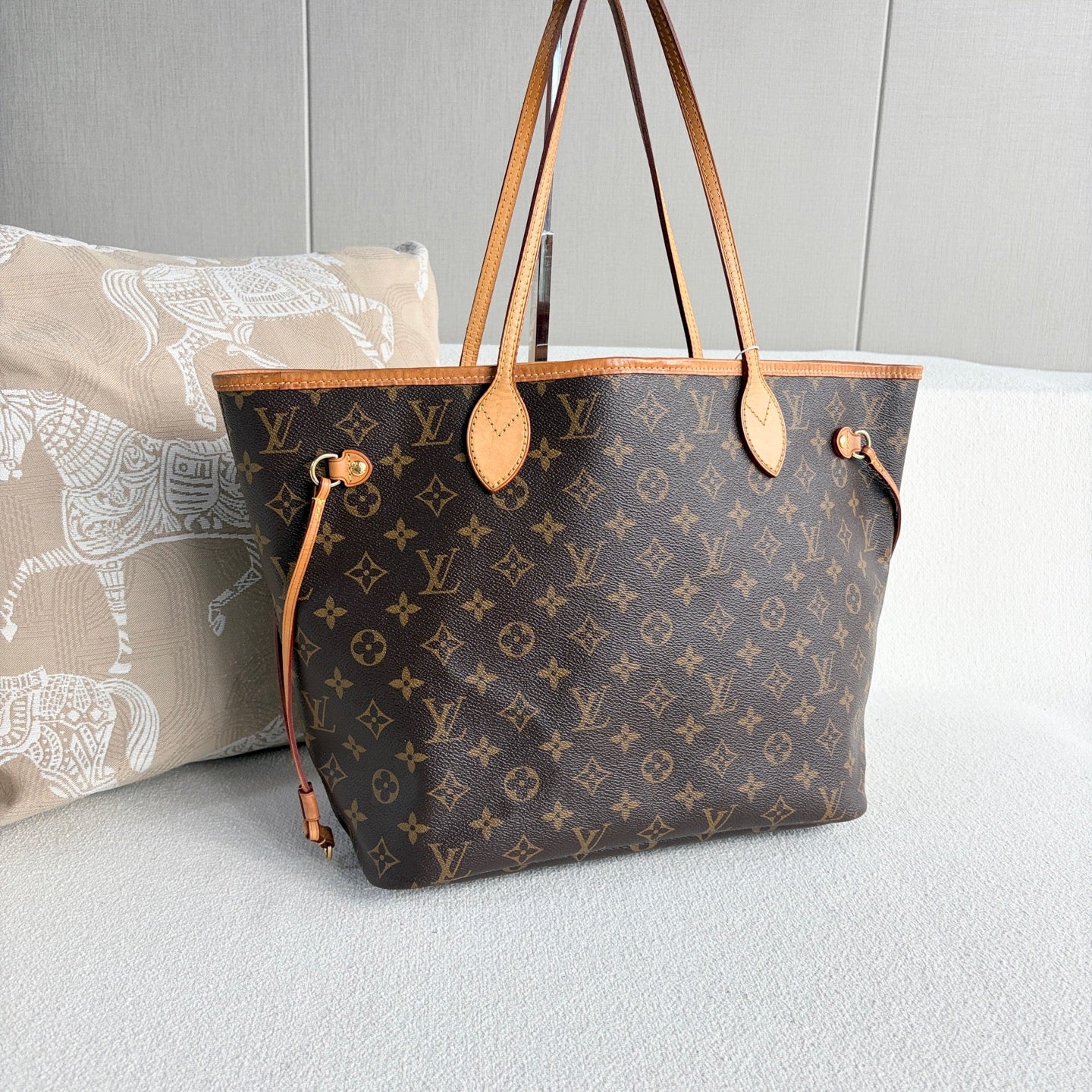Louis Vuitton - Neverfull - Synthetic - Brown - (Medium)
