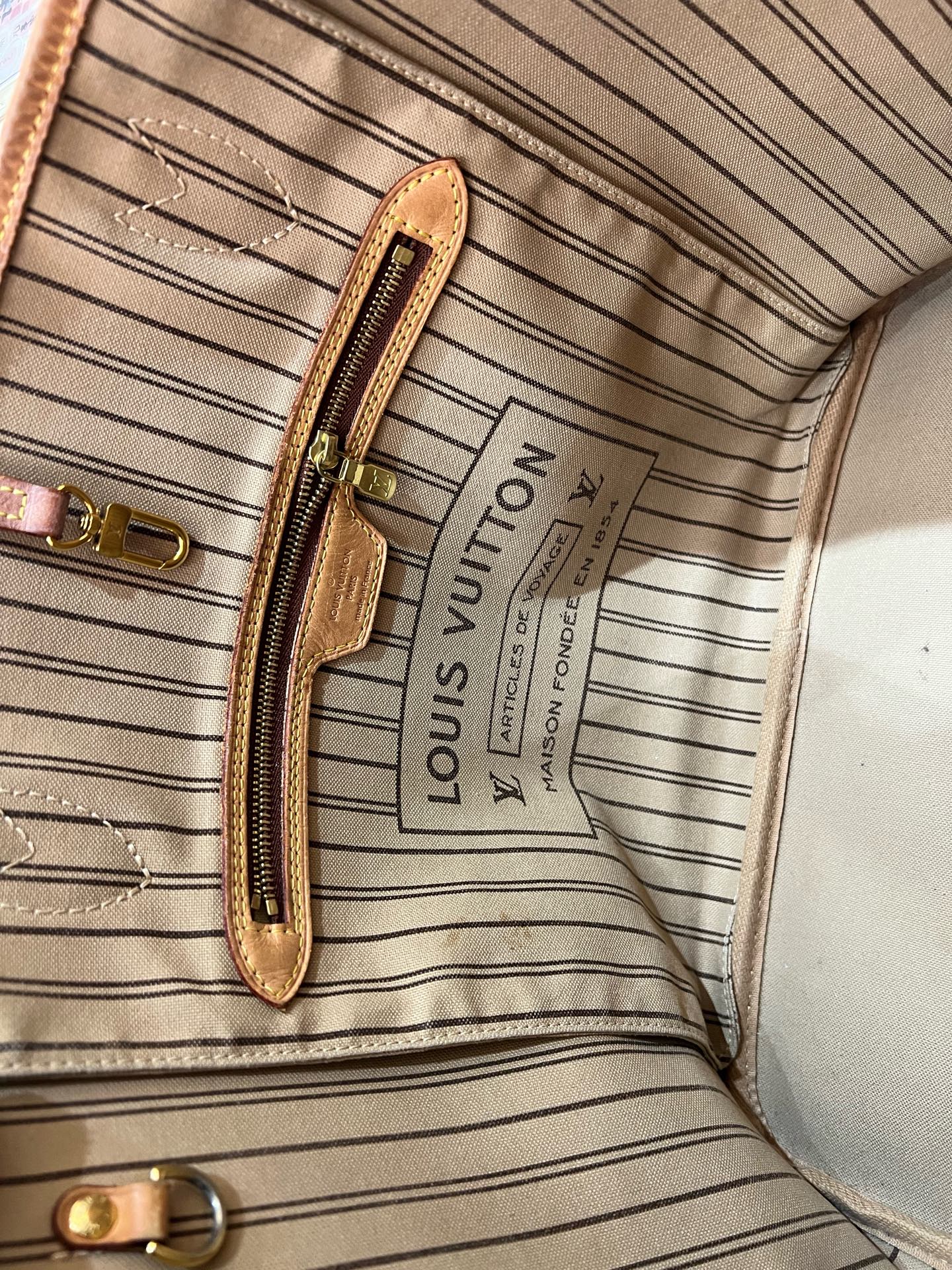 Louis Vuitton - Neverfull - Synthetic - Brown - (Medium)