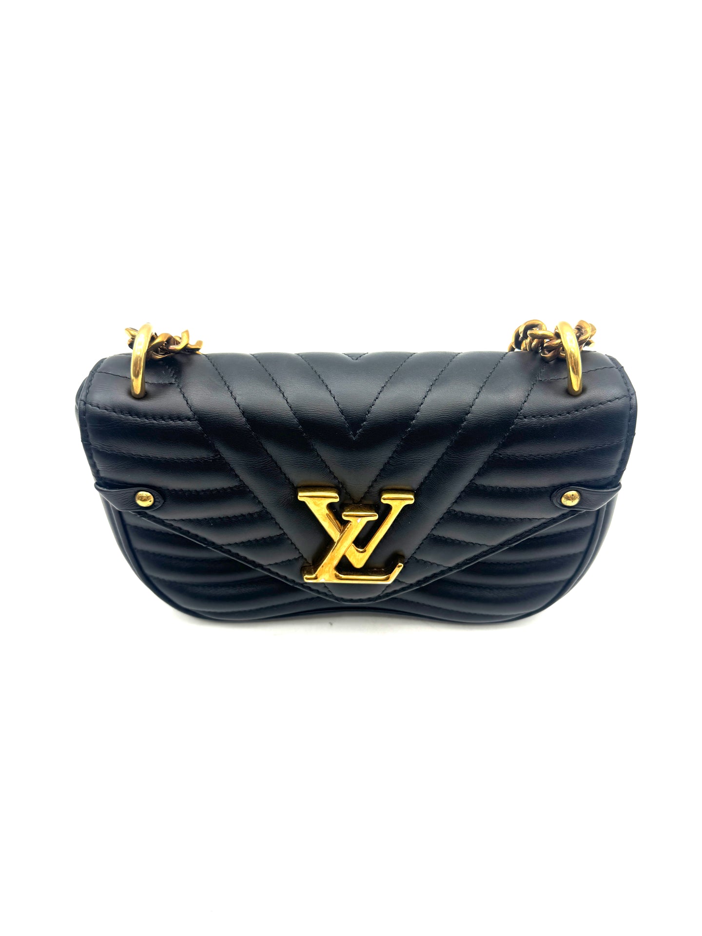 Louis Vuitton - New Wave Chain Bag - Cowhide leather - Black - (Small)