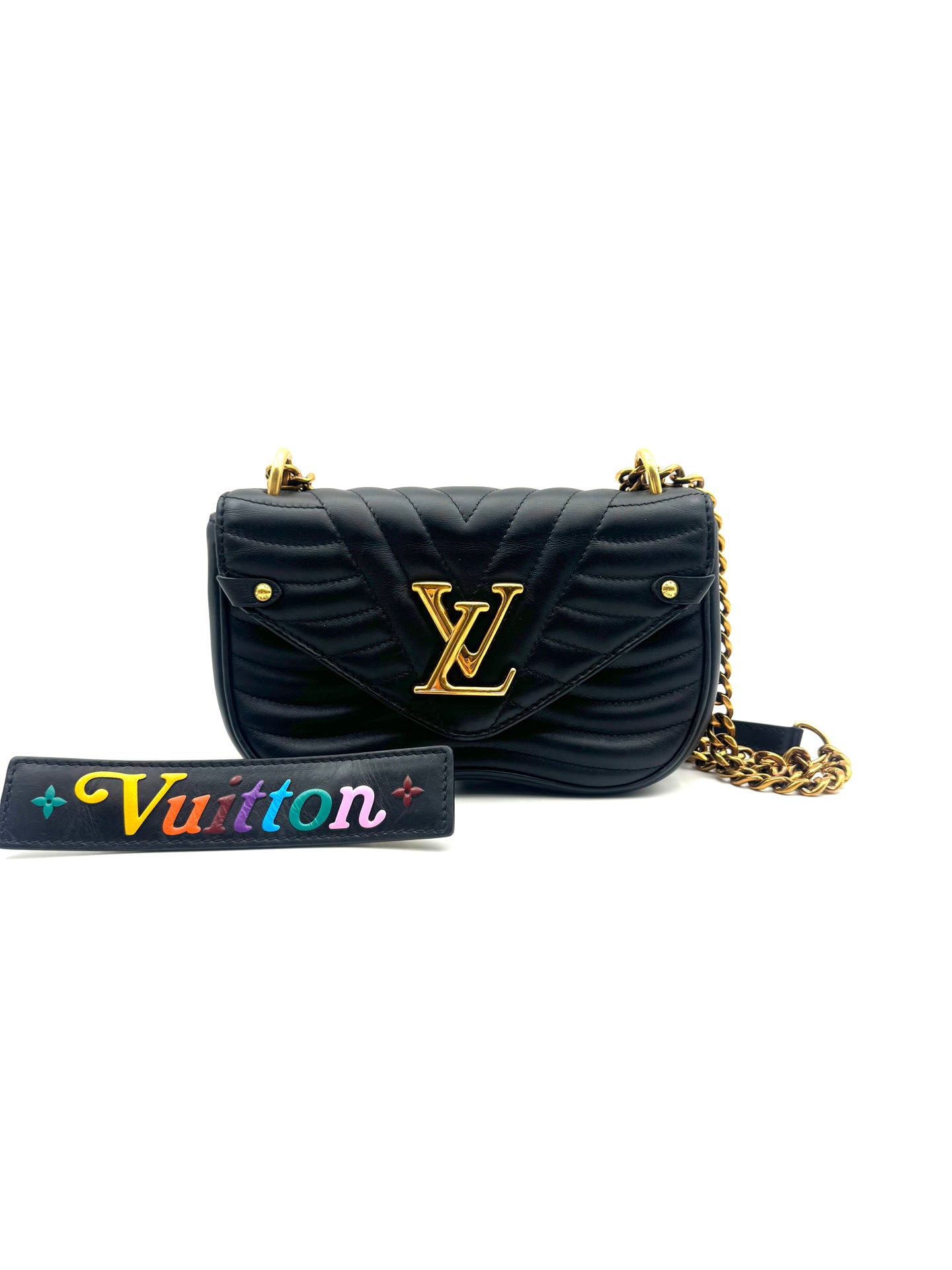 Louis Vuitton - New Wave Chain Bag - Cowhide leather - Black - (Small)