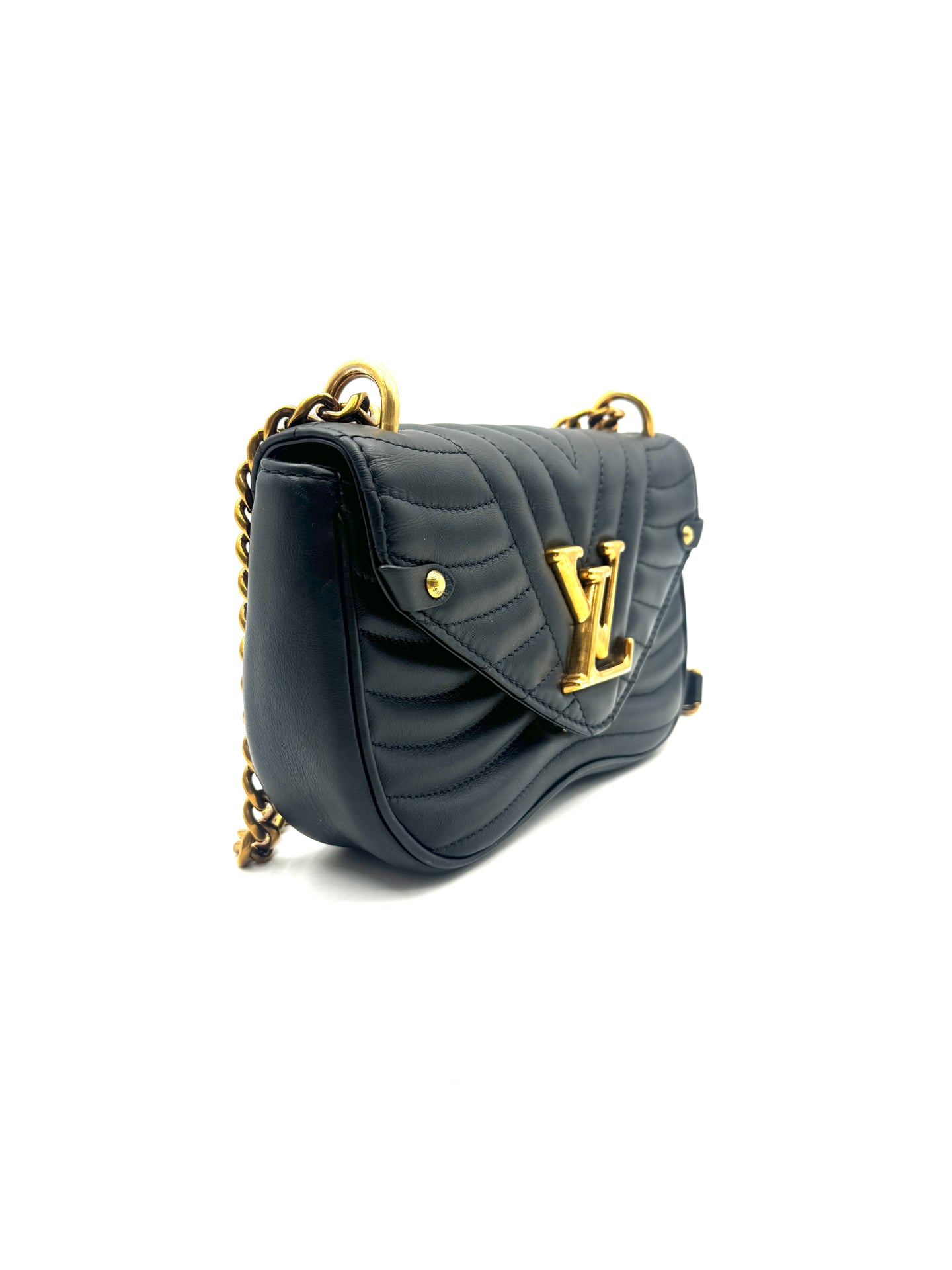 Louis Vuitton - New Wave Chain Bag - Cowhide leather - Black - (Small)