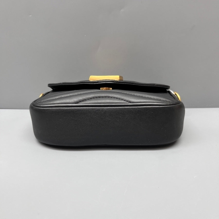 Louis Vuitton - New Wave Chain Bag - Leather - Black - (mini)