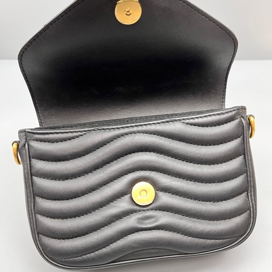 Louis Vuitton - New Wave Chain Bag - Leather - Black - (mini)